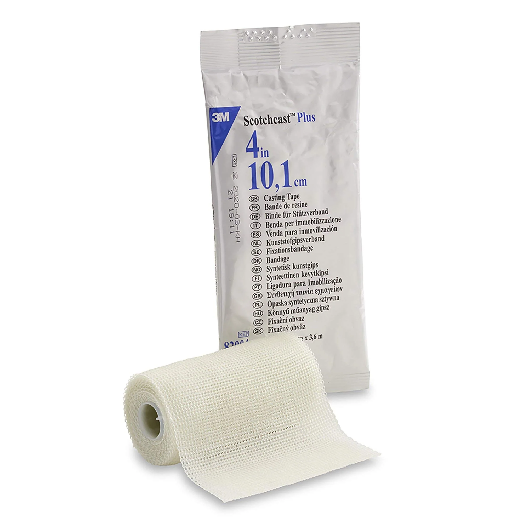 3M Scotchcast Plus Casting Tape 4 Inch x 4 Yds. White, Case of 10