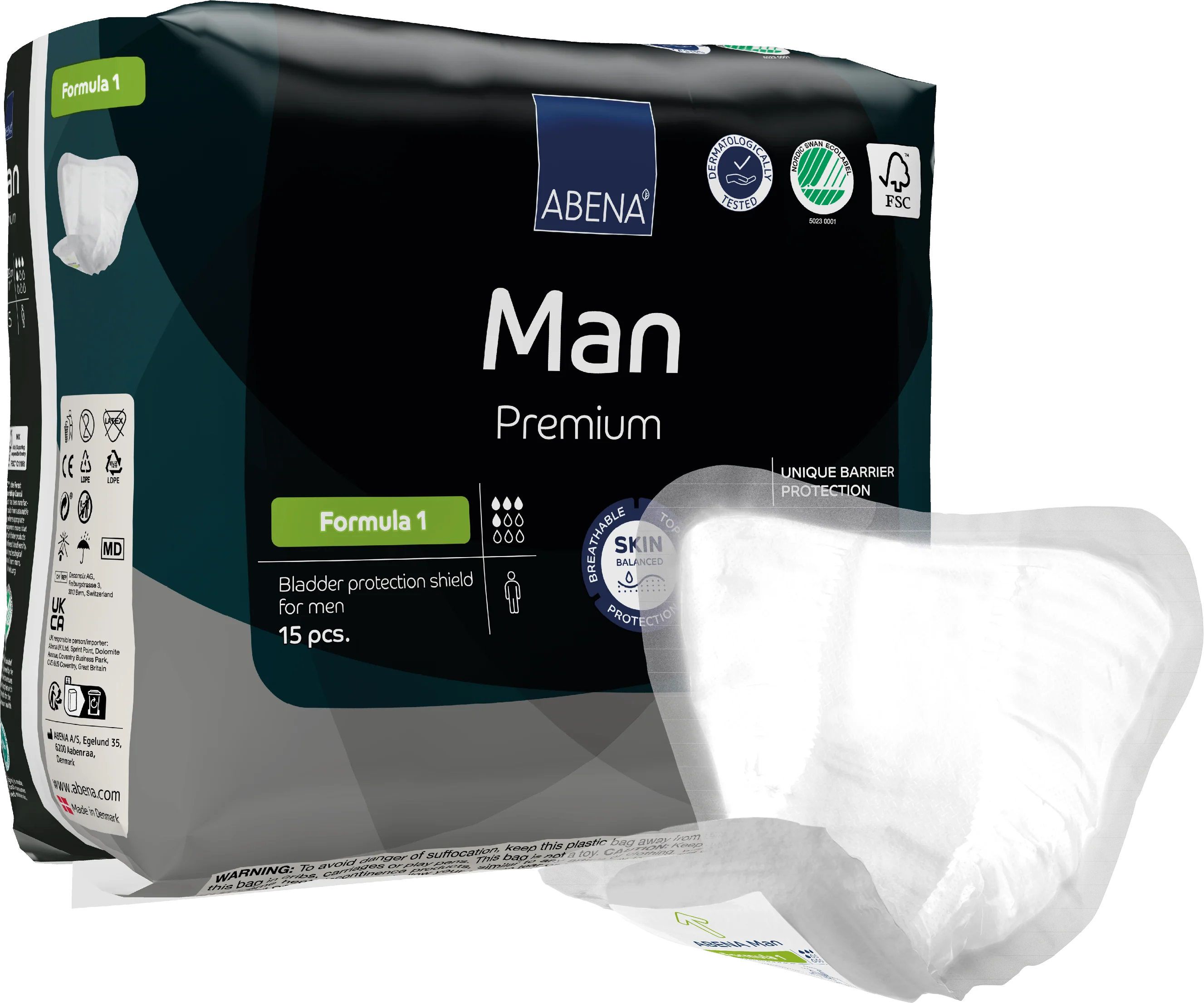 Abena Man Premium Bladder Protection Shield, Formula 1