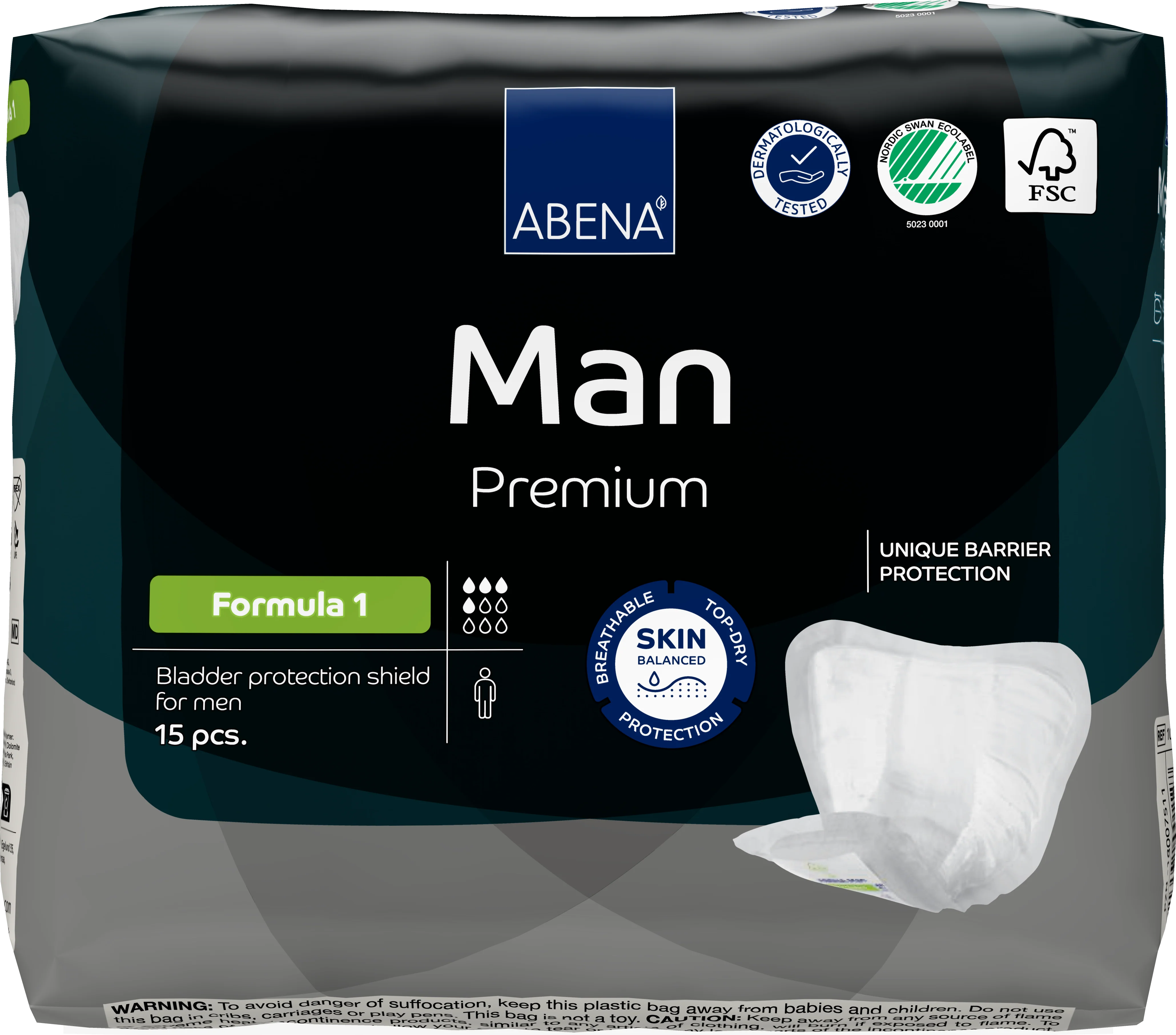 Abena Man Premium Bladder Protection Shield, Formula 1 - Image 2