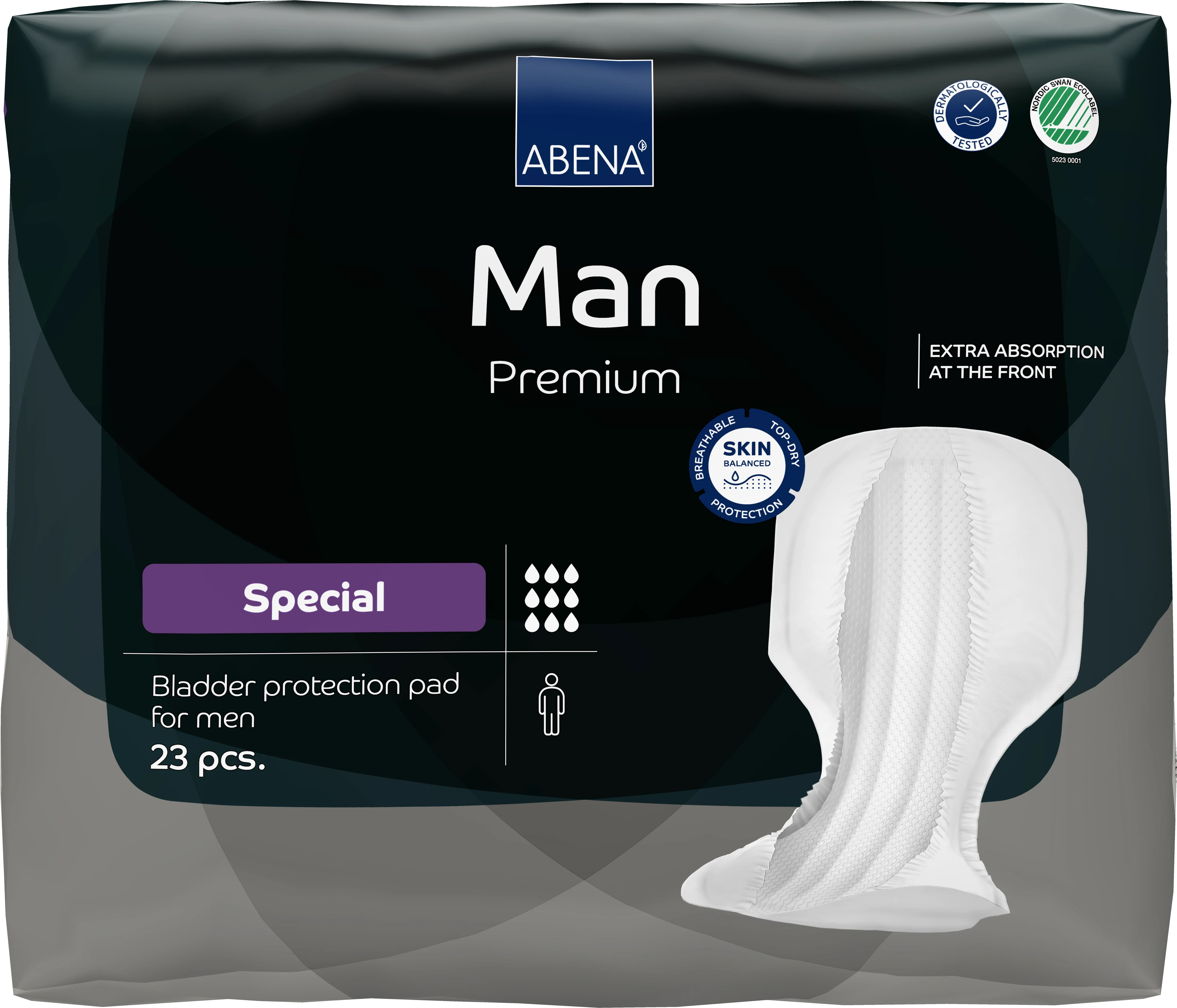 Abena Man Special Premium Bladder Control Pad, One Size Fits Most - Image 2
