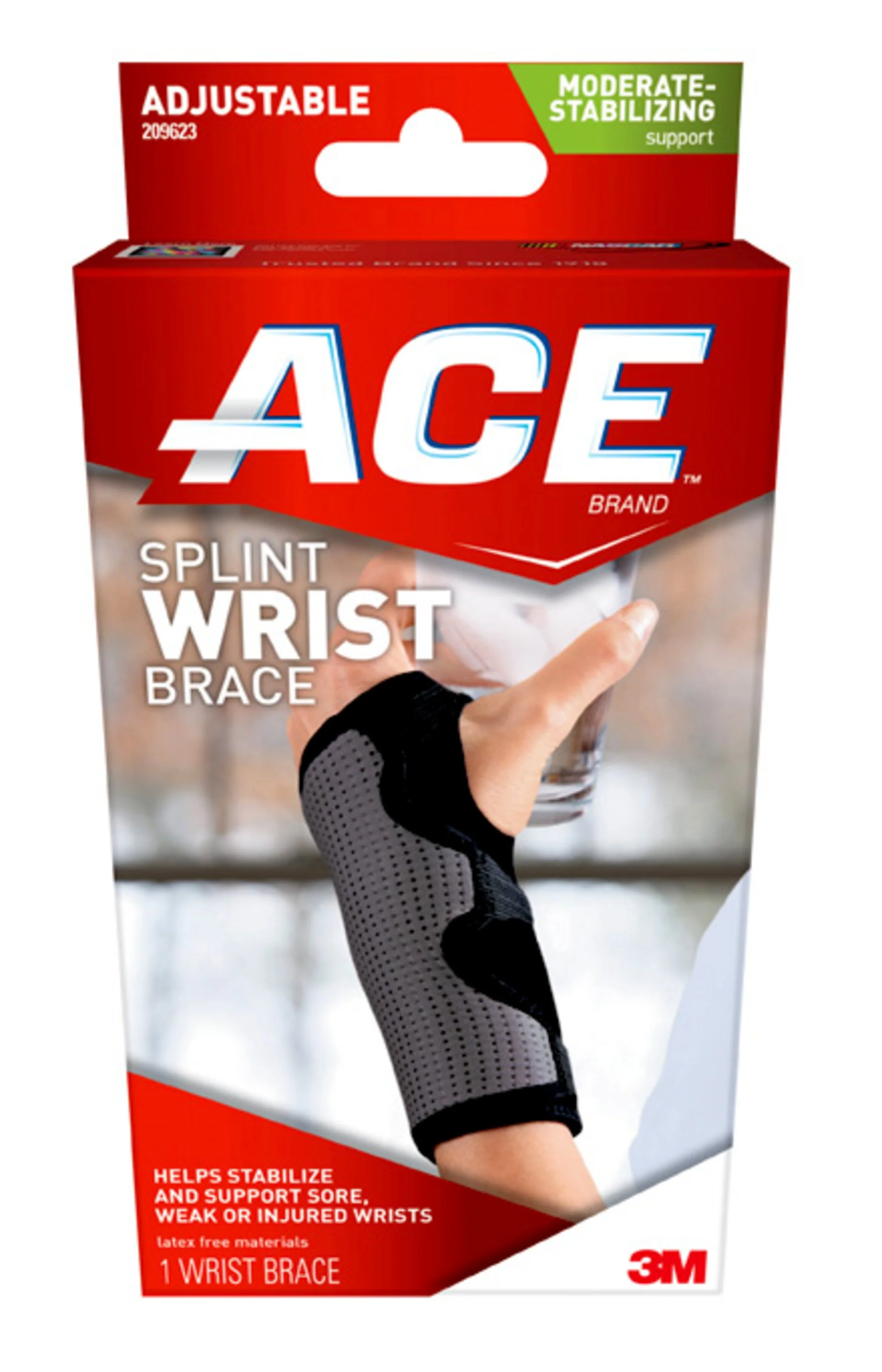 ACE 209623 Splint Wrist Brace Reversible, Box of 12 - Image 2