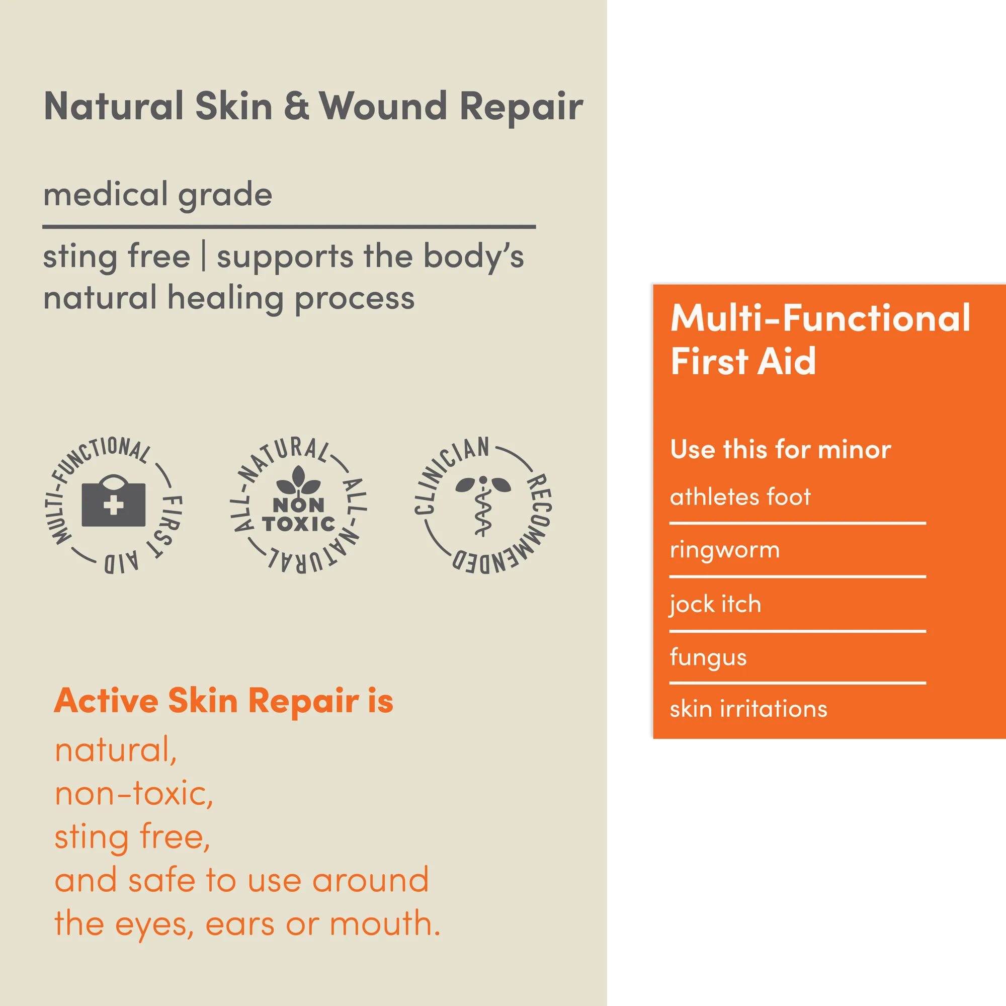 Active Skin Repair Fungus Relief Spray - Natural, Non-Toxic, and No Sting After Sport Treatment for Athletes Foot, Ringworm, Jock Itch, Fungus, and Other Skin Irritations (3 oz) - Image 4