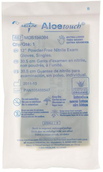 AloeTouch Sterile 12 Inch Powder-Free Nitrile Exam Gloves - Image 6