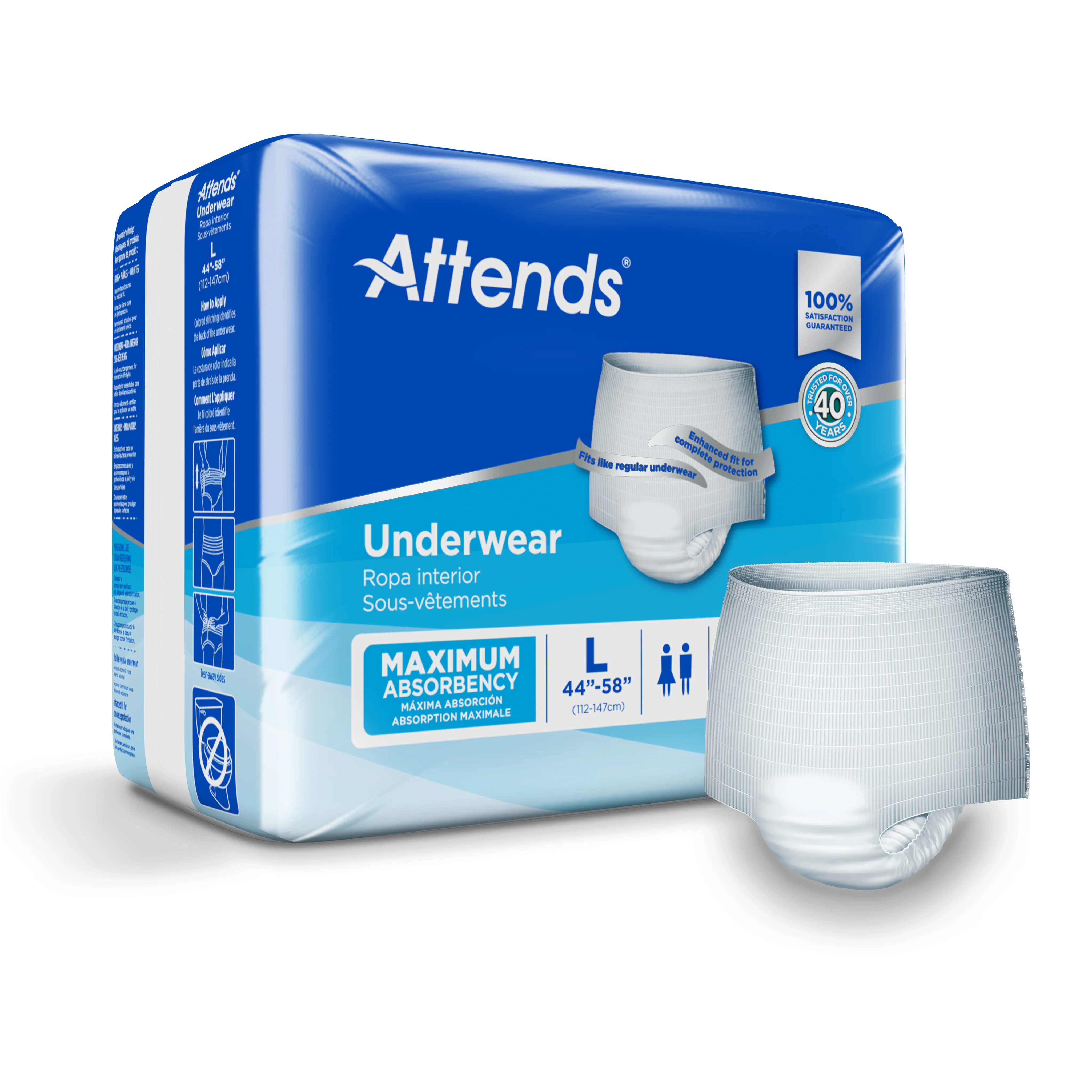Attends Underwear, Maximum Absorbency - Image 2