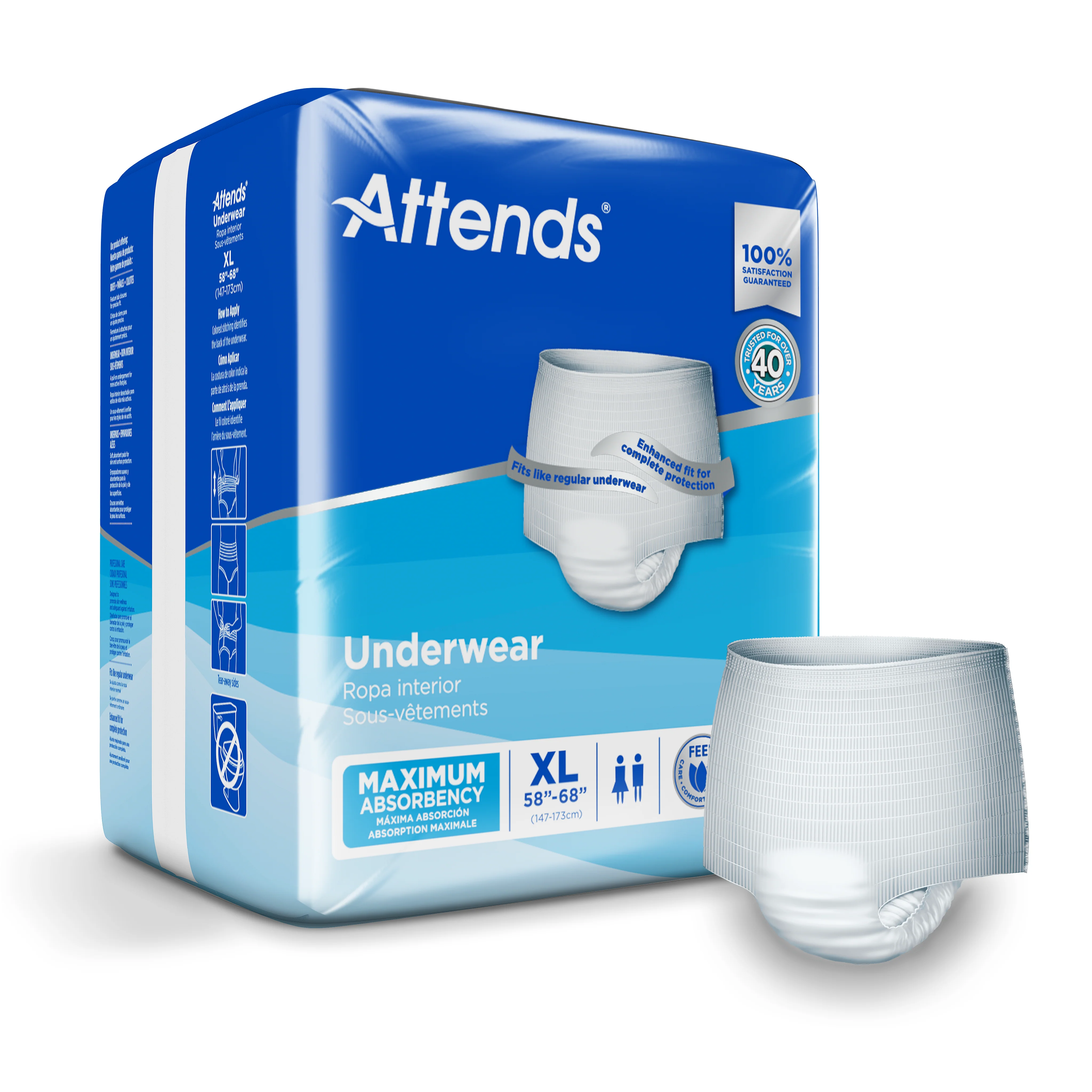 Attends Underwear, Maximum Absorbency - Image 3