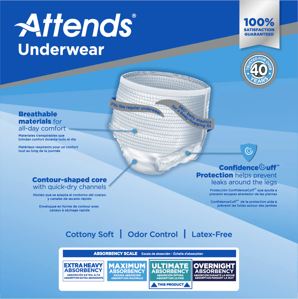 Attends Underwear, Ultimate Absorbency - Image 5
