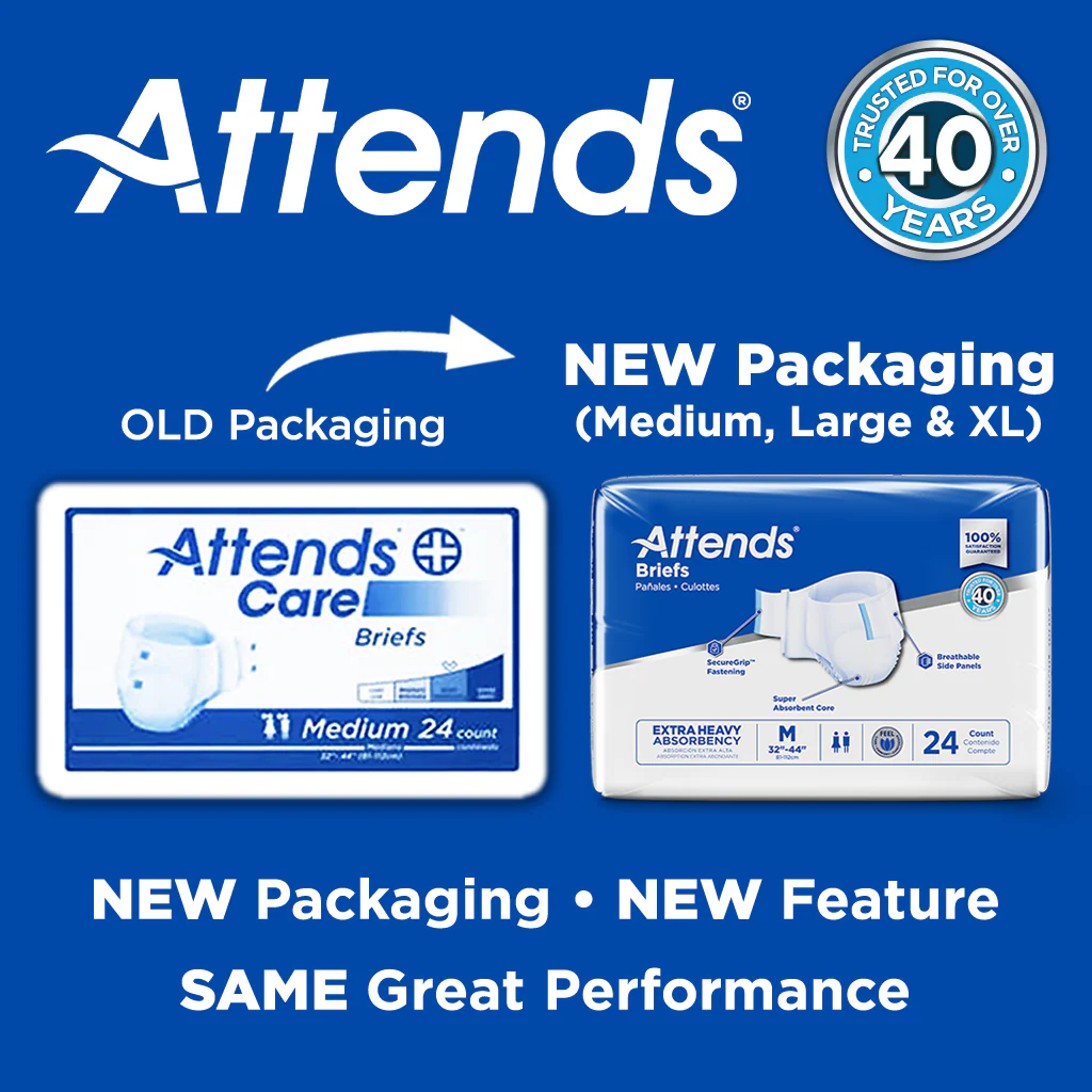 Attends Brief, Extra Heavy Absorbency - Image 2