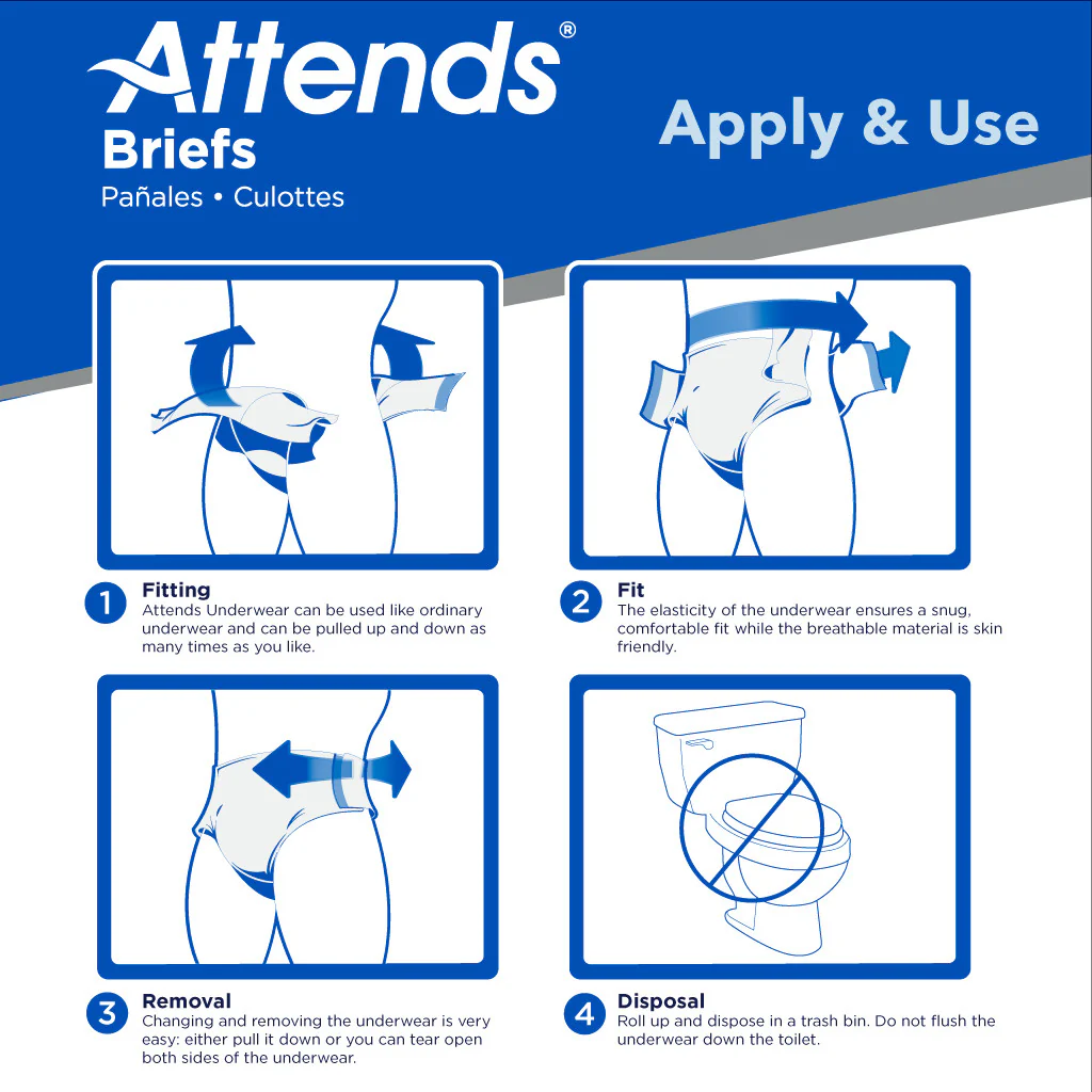 Attends Brief, Extra Heavy Absorbency - Image 6