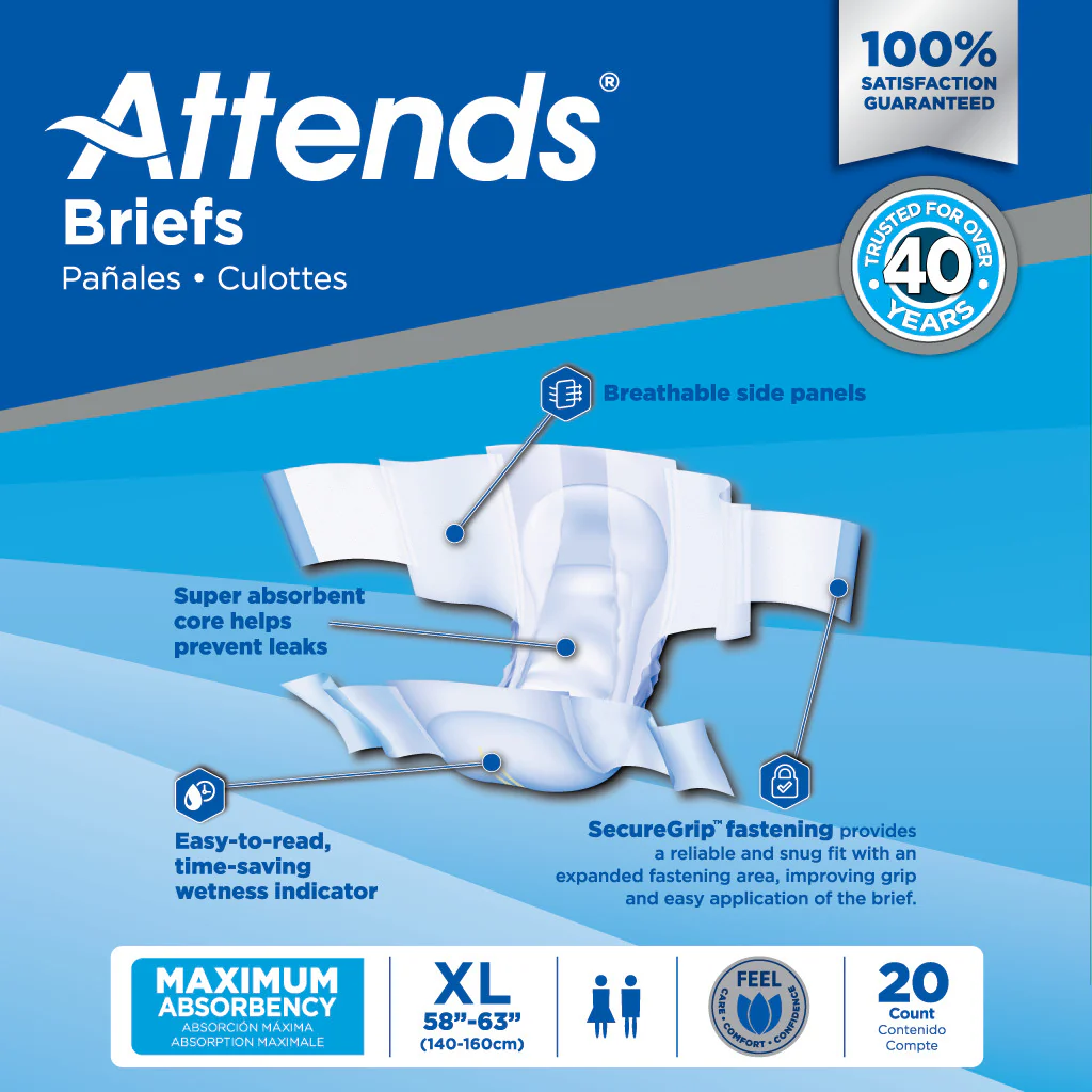 Attends Brief, Maximum Absorbency - Image 12