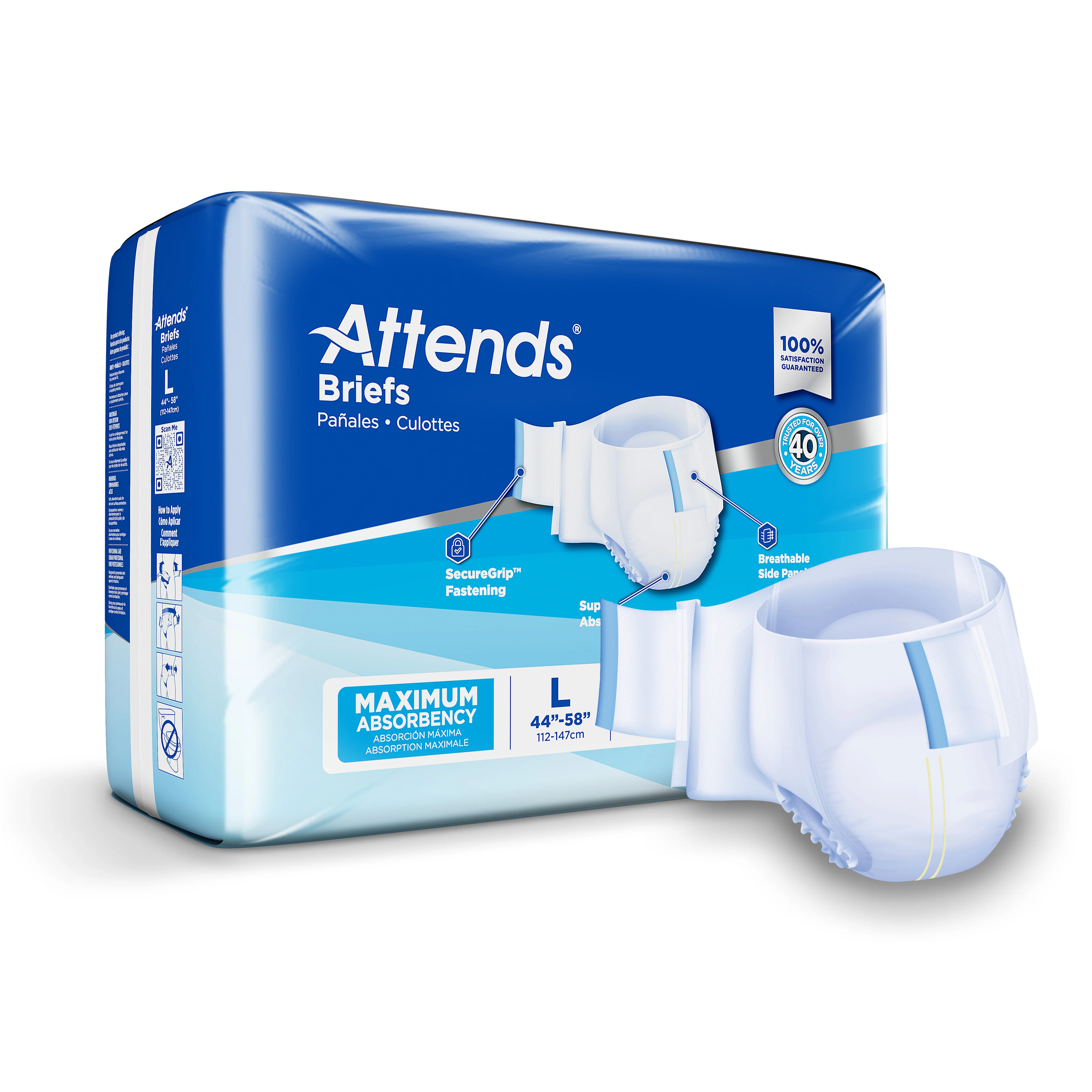 Attends Brief, Maximum Absorbency - Image 2