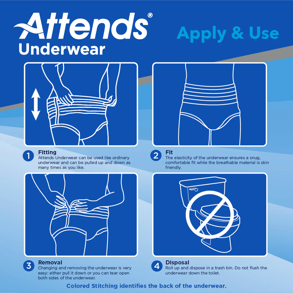 Attends Underwear, Extra Heavy Absorbency - Image 8