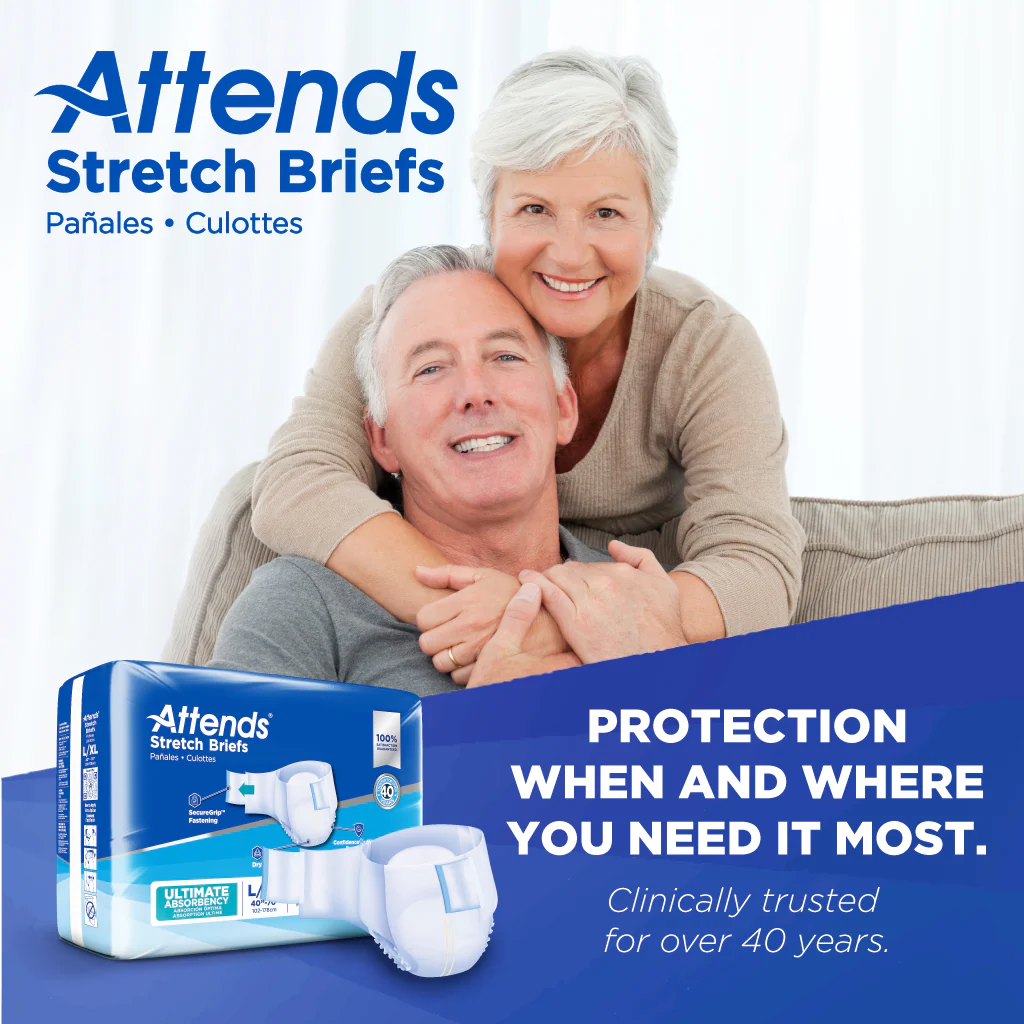 Attends Stretch Brief, Ultimate Absorbency - Image 10