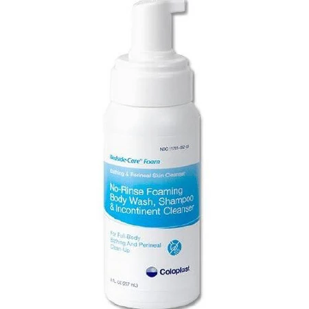 Bedside-Care Body Wash, Foaming, 8 oz. Pump Bottle, Unscented, Pack of 2