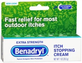 Benadryl 1% Strength Itch Relief Cream 1 oz tube, 1 Each