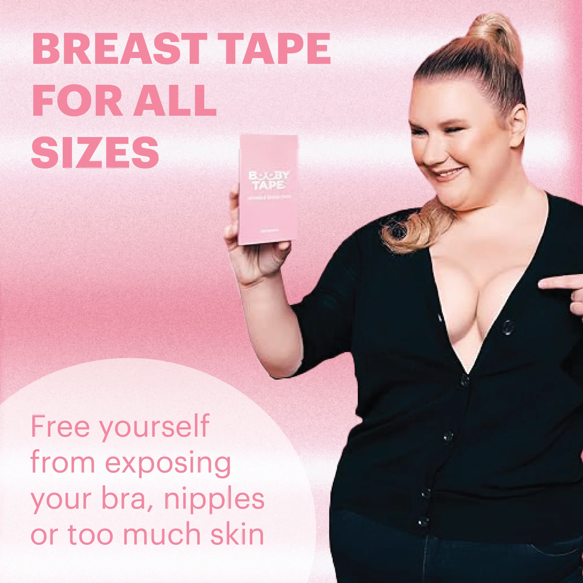 Booby Tape Double-Sided Transparent Fashion Tape for Body & Clothing, All Day Hold, 36 Strips (Pack of 1) - Image 4