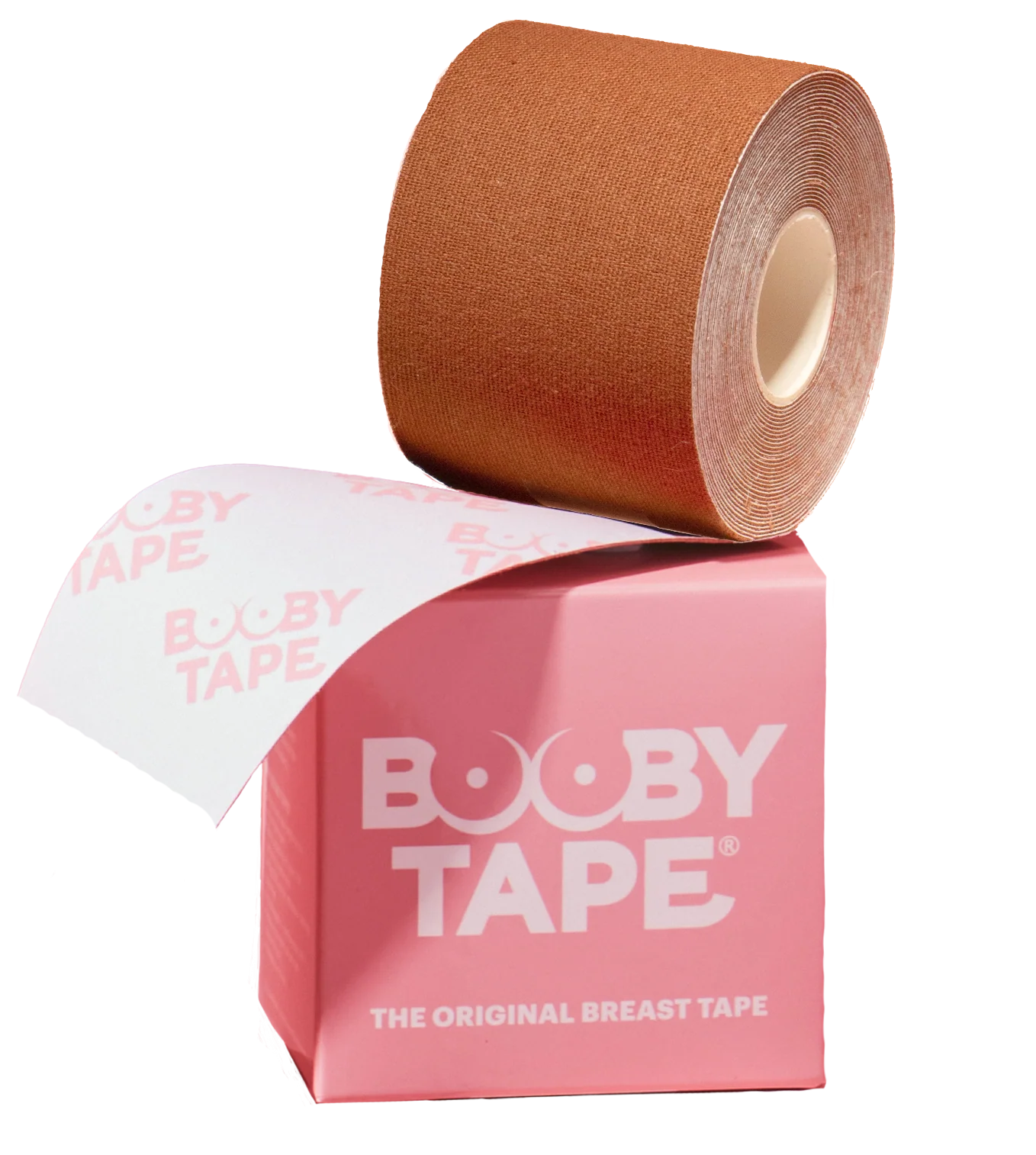 Booby Tape Original Boob Tape for Instant Breast Lift and Bra, Small and Large Busts, Latex-Free, Hypoallergenic Adhesive Tape, Holds up to 6 hours, Multiple Ways to Wear, 5 Meters, Multiple Colors, 1 Count