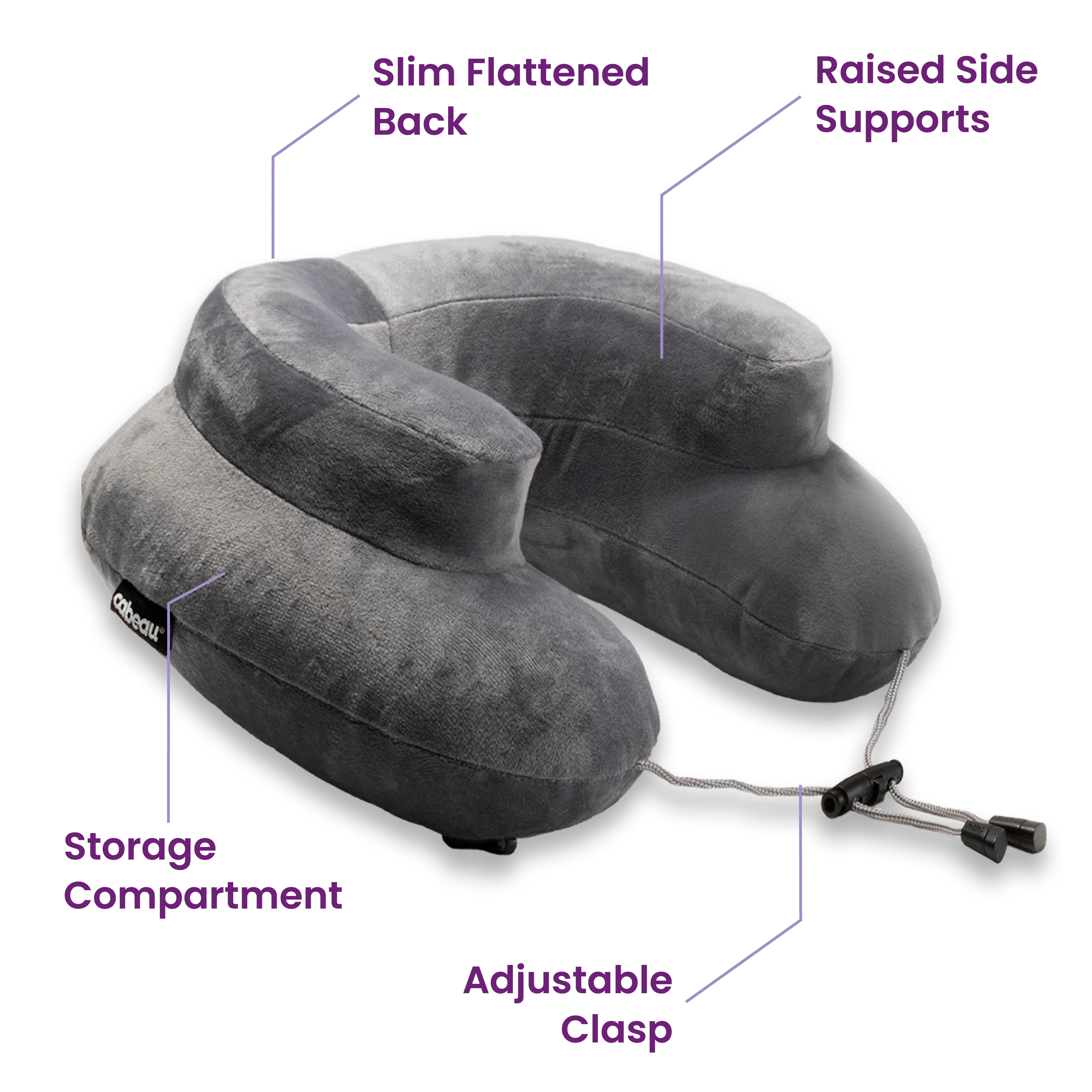 Cabeau Air Evolution Inflatable Travel Neck Pillow, Adjustable, One Size - Image 2
