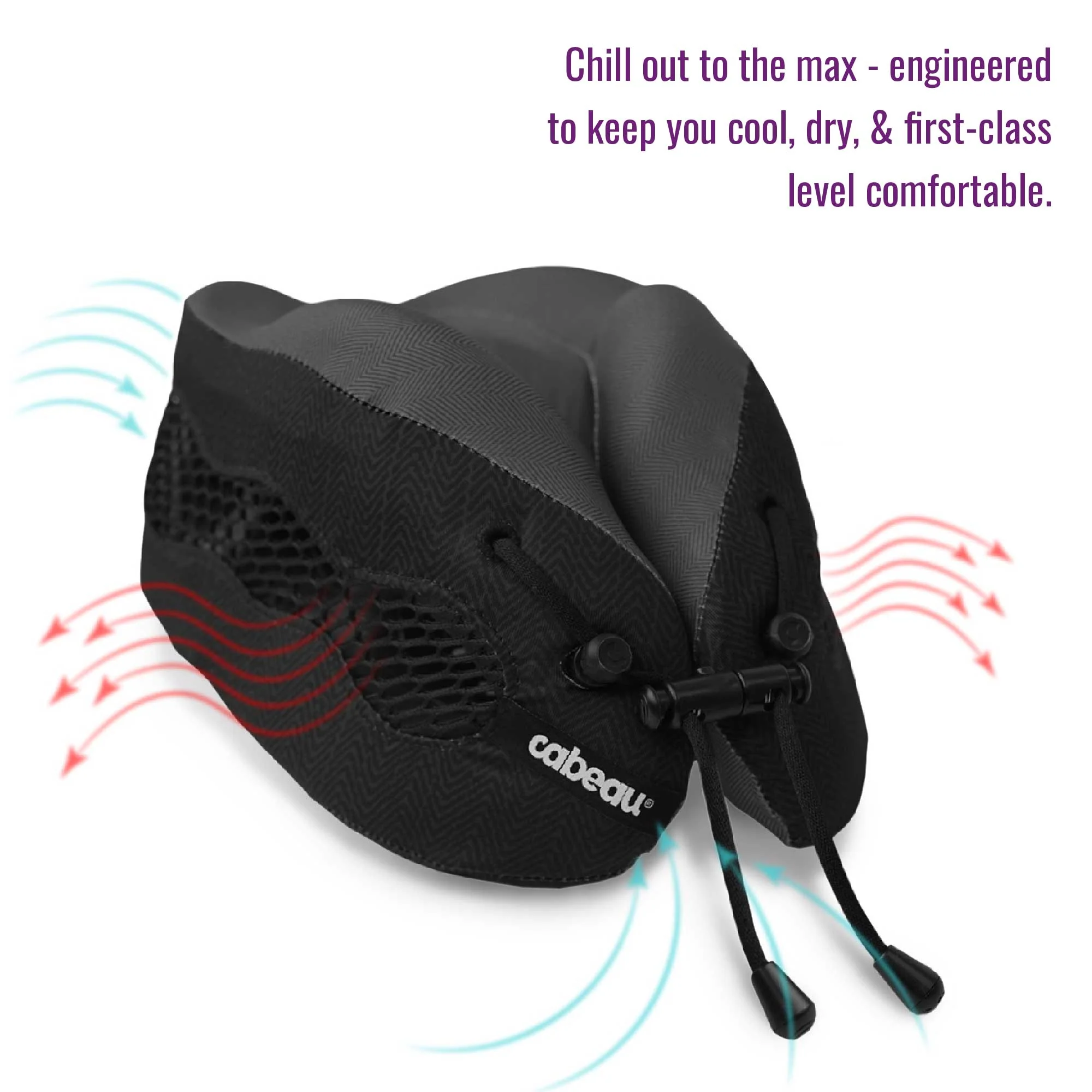 Cabeau Evolution Cool Memory Foam Travel Neck Pillow, One Size - Image 9