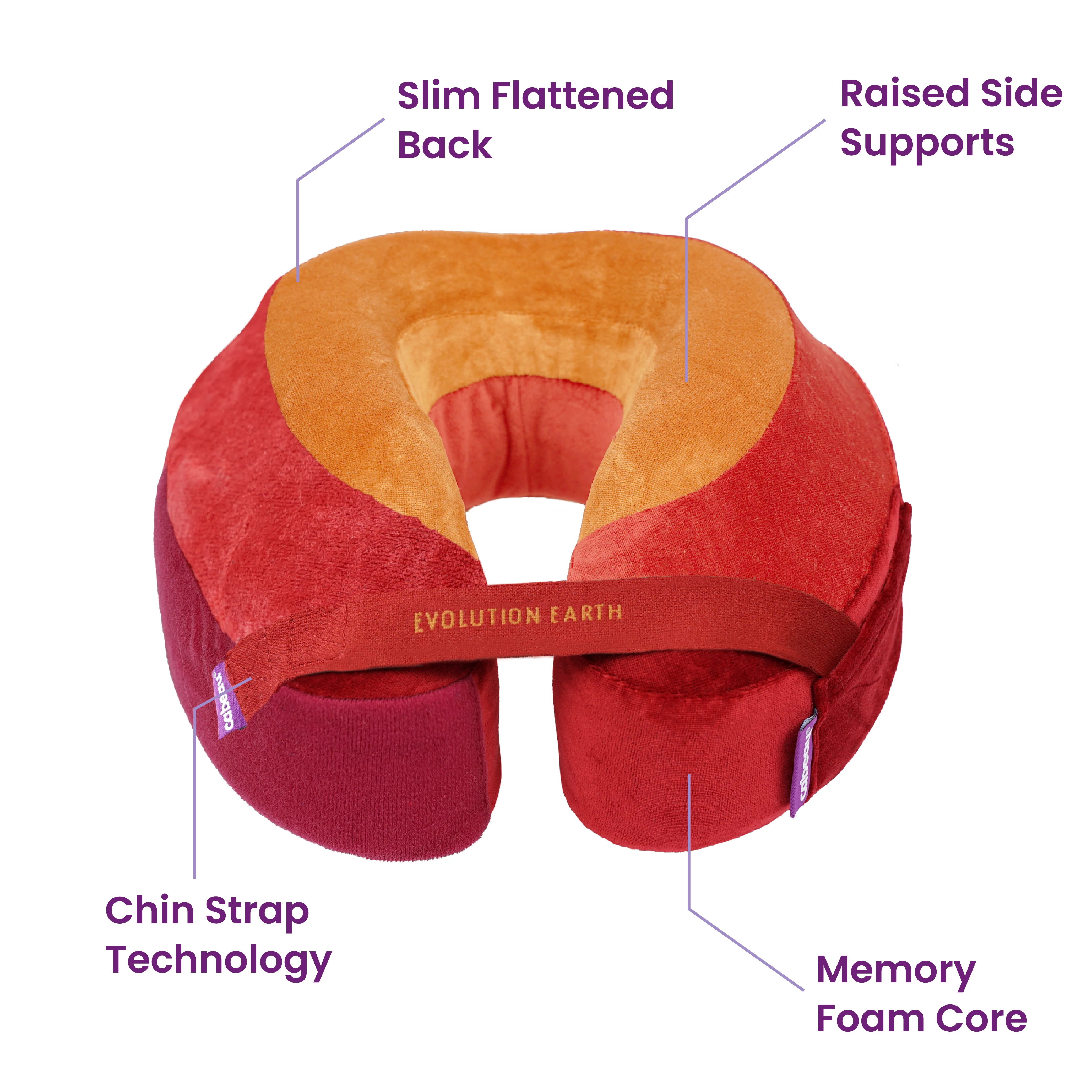 Cabeau Evolution Earth Memory Foam Travel Neck Pillow, One Size, Multiple Colors - Image 12