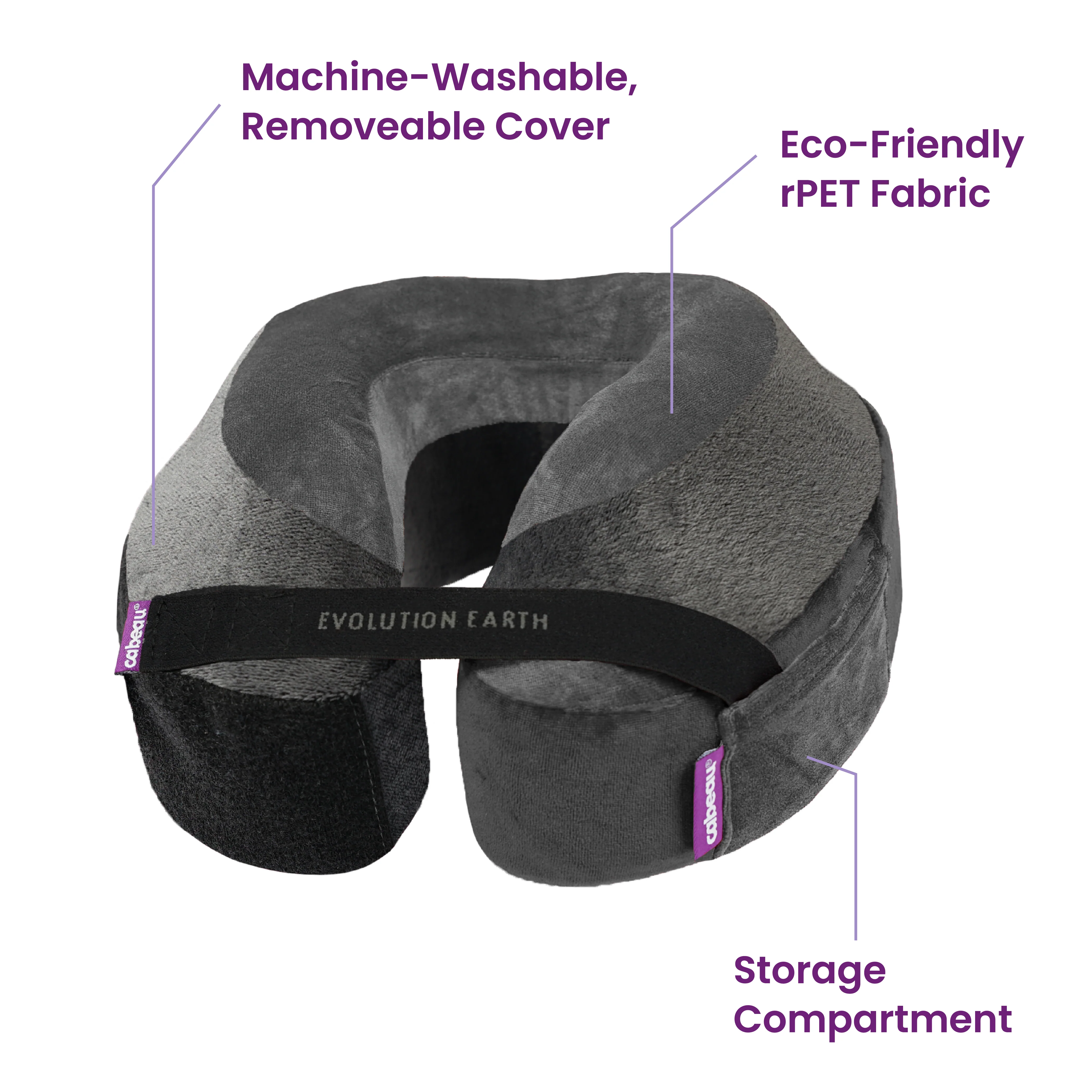 Cabeau Evolution Earth Memory Foam Travel Neck Pillow, One Size, Multiple Colors - Image 15