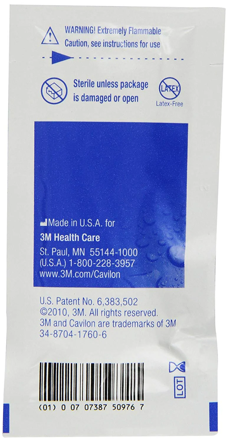 Cavilon 3345 No Sting Barrier Film, Box of 25