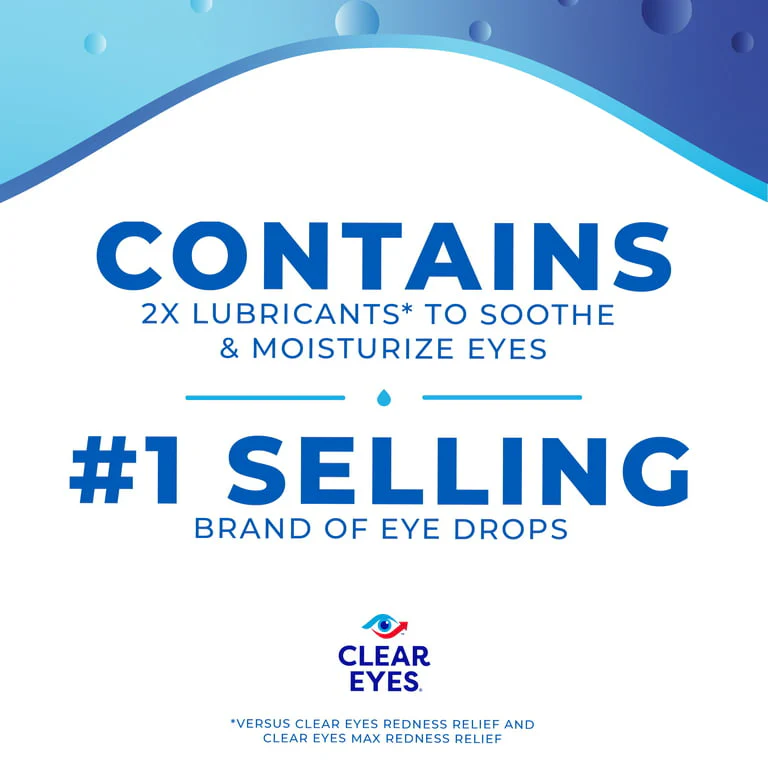 Clear Eyes Triple Relief Lubricant Eye Drops, 0.5 fl oz - Image 3