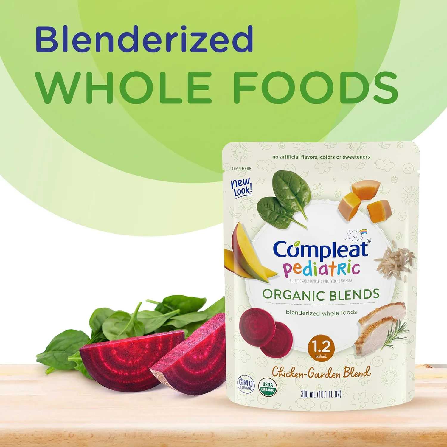 COMPLEAT Pediatric Organic Blends, Chicken-Garden Blend, 10.1 fl. oz - Image 5