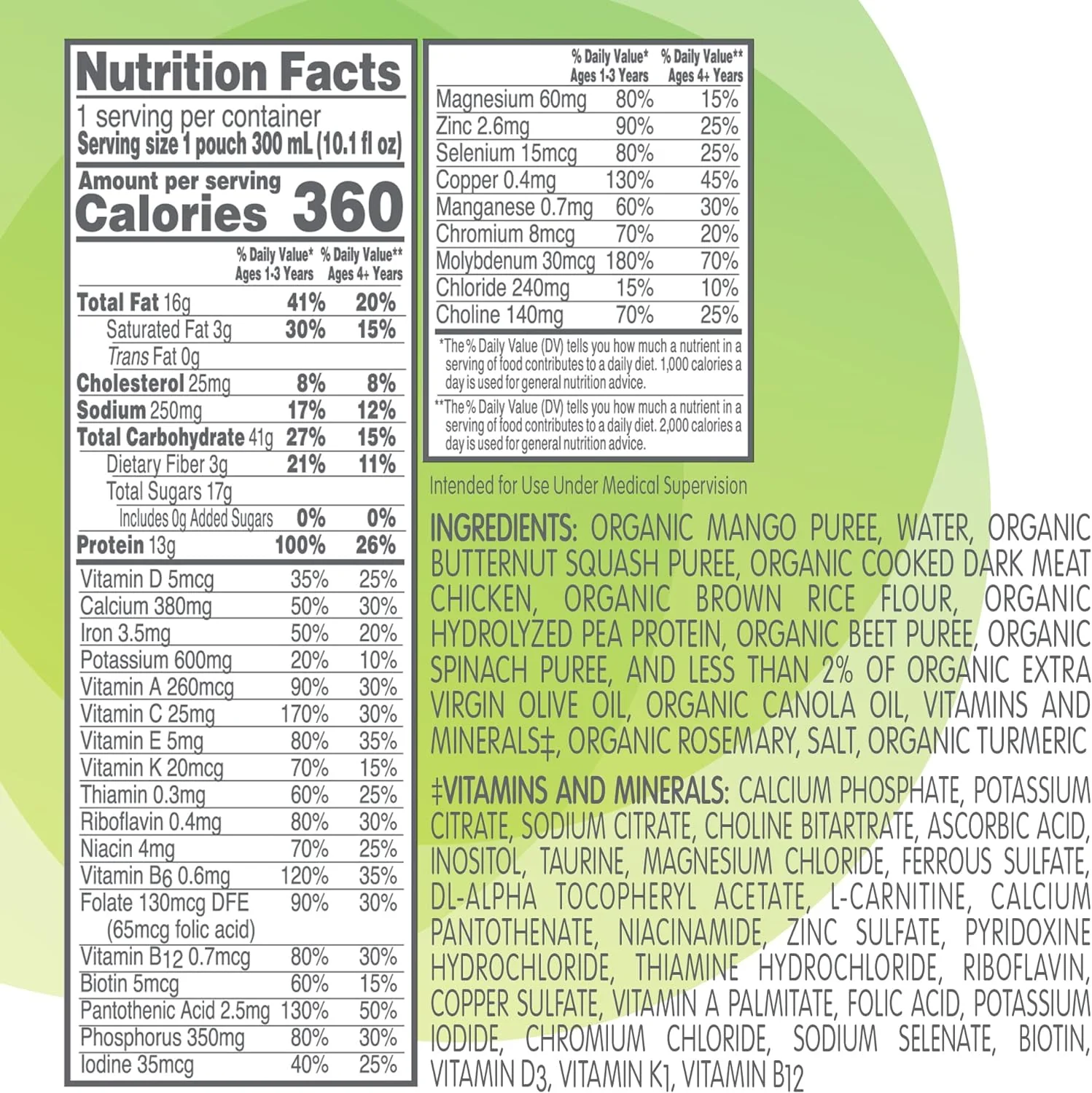 COMPLEAT Pediatric Organic Blends, Chicken-Garden Blend, 10.1 fl. oz - Image 6