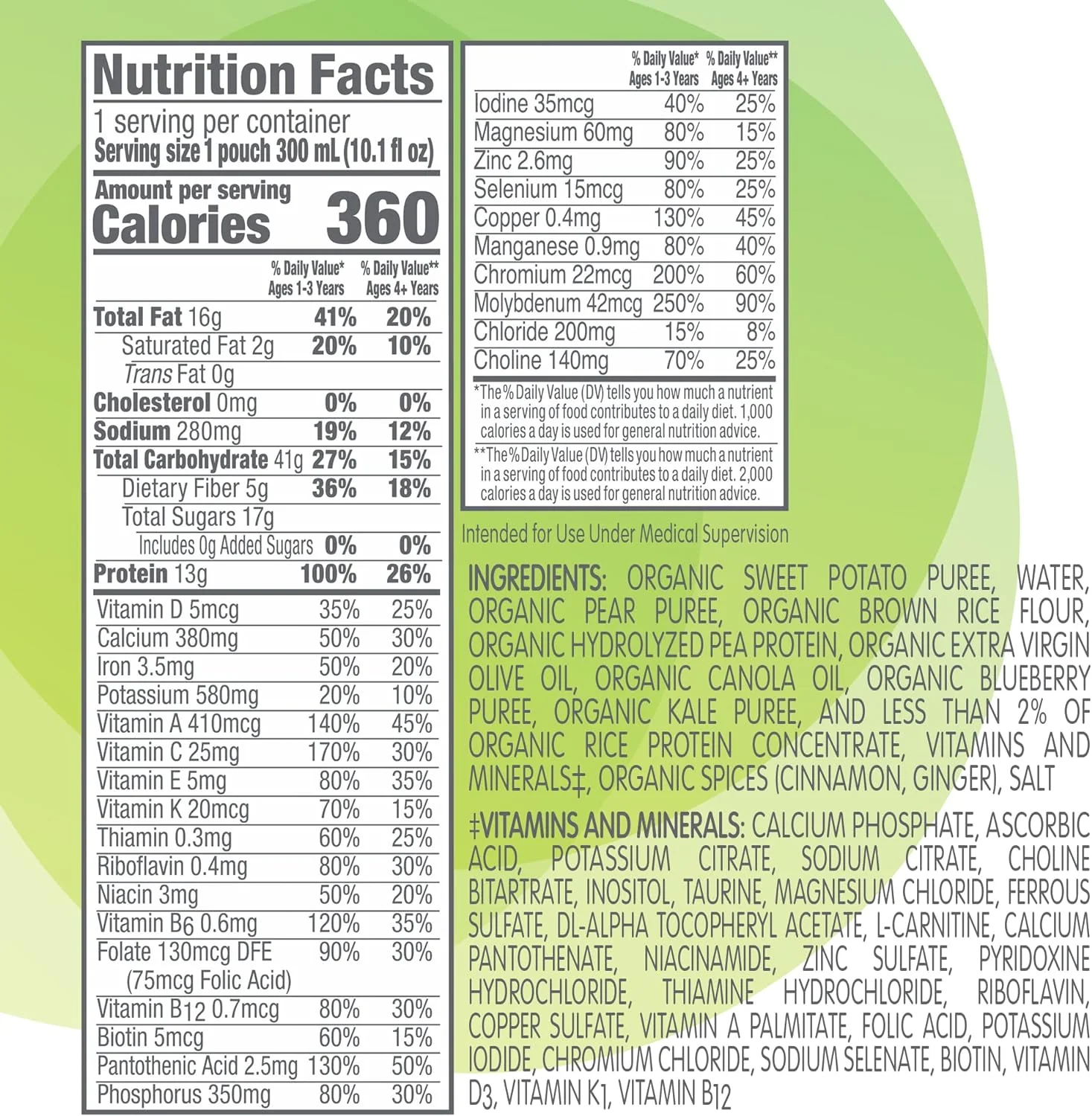 COMPLEAT Pediatric Organic Blends, Plant Based Blend, 10.1 fl. oz - Image 6