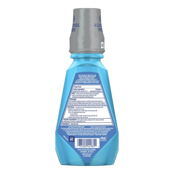 Crest Pro-Health Mouthwash, 500 mL, Clean Mint Flavor - Image 2