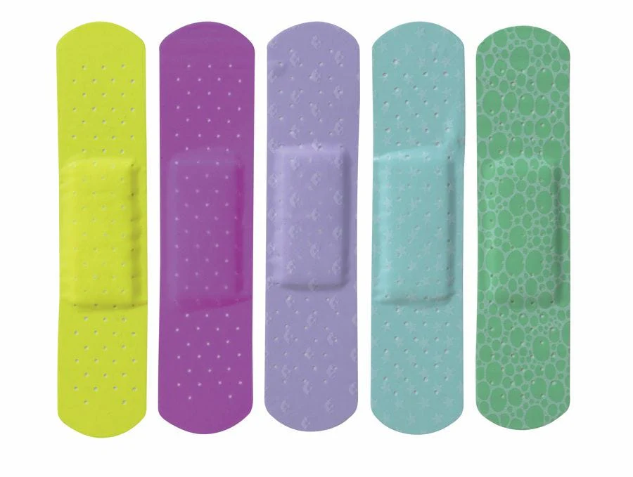 CURAD Neon Adhesive Bandages 3/4 Inch x 3 Inch Latex Free Box of 50