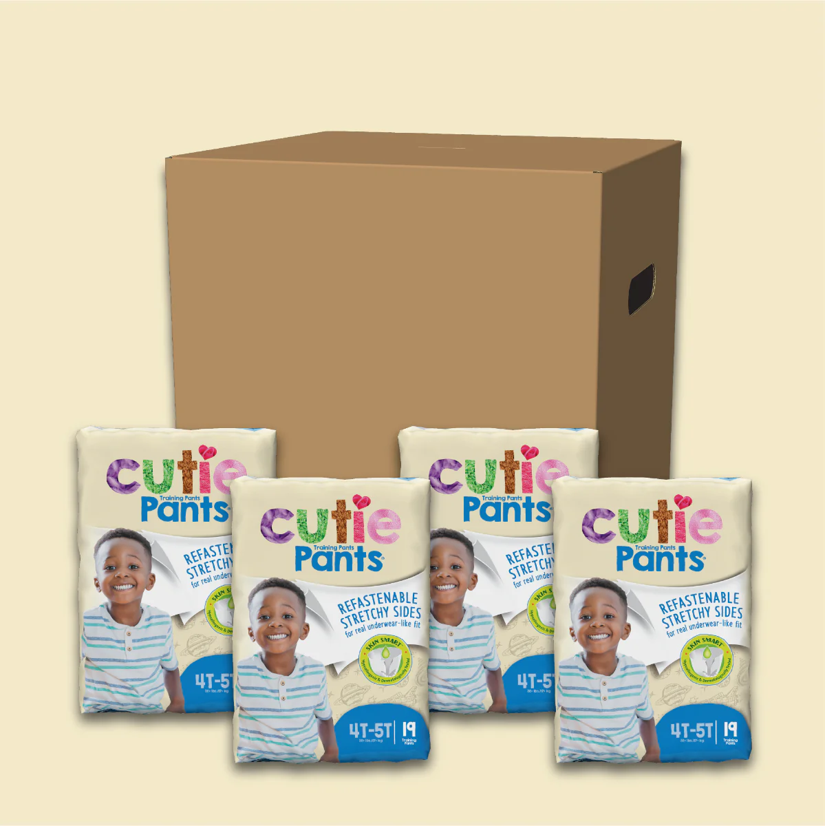 Cutie Pant Training Pant - Boy 4T-5T, 4 Packs of 19 (76 Total) - Image 5