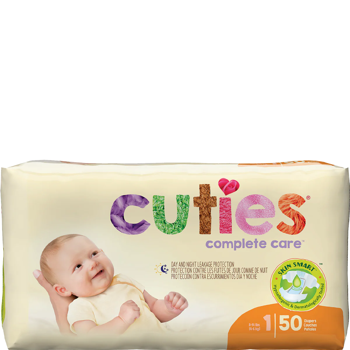 Cuties Complete Care Diapers, Skin Smart, Absorbent, Hypoallergenic, Flexible and Secure Tabs, Comes in Multiple Sizes - Image 107