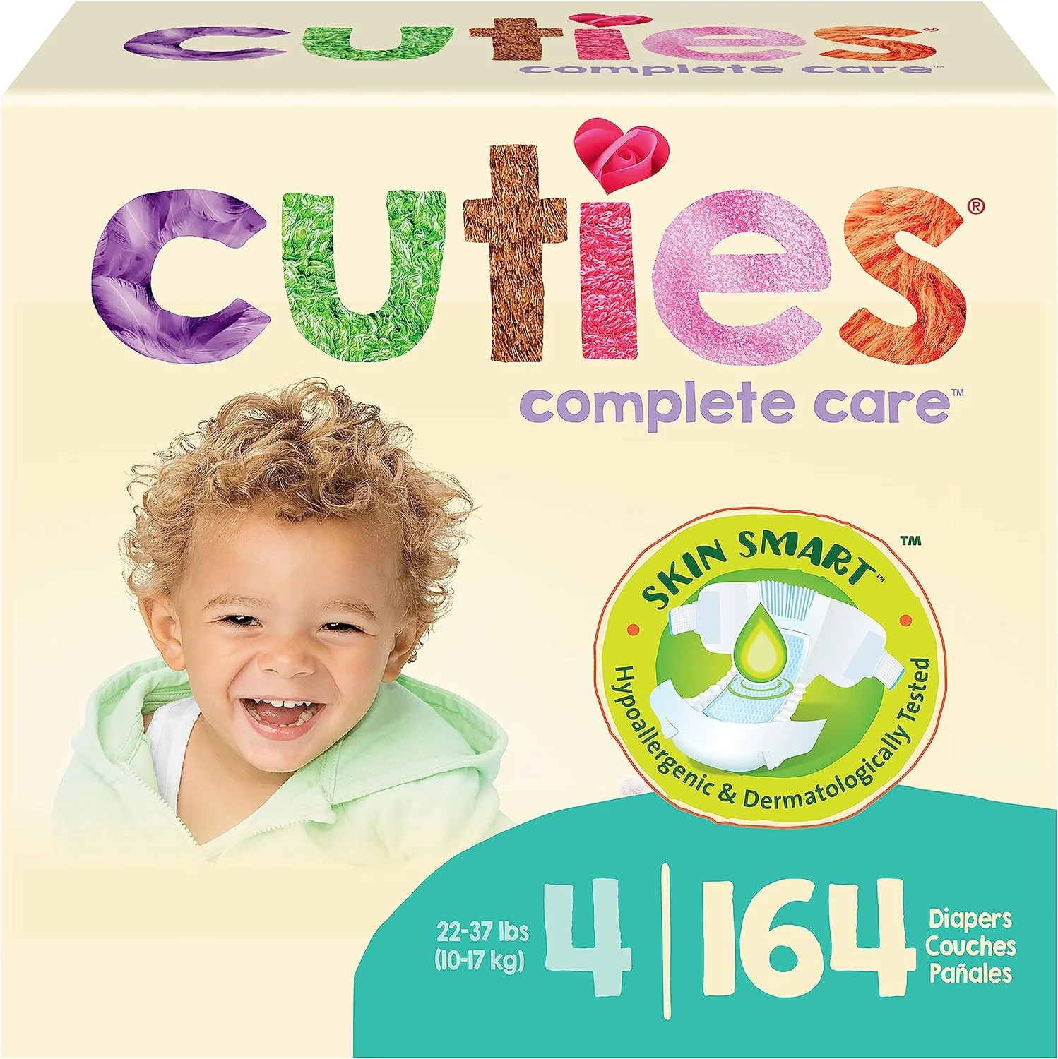 Cuties Complete Care Diapers, Skin Smart, Absorbent, Hypoallergenic, Flexible and Secure Tabs, Comes in Multiple Sizes - Image 12