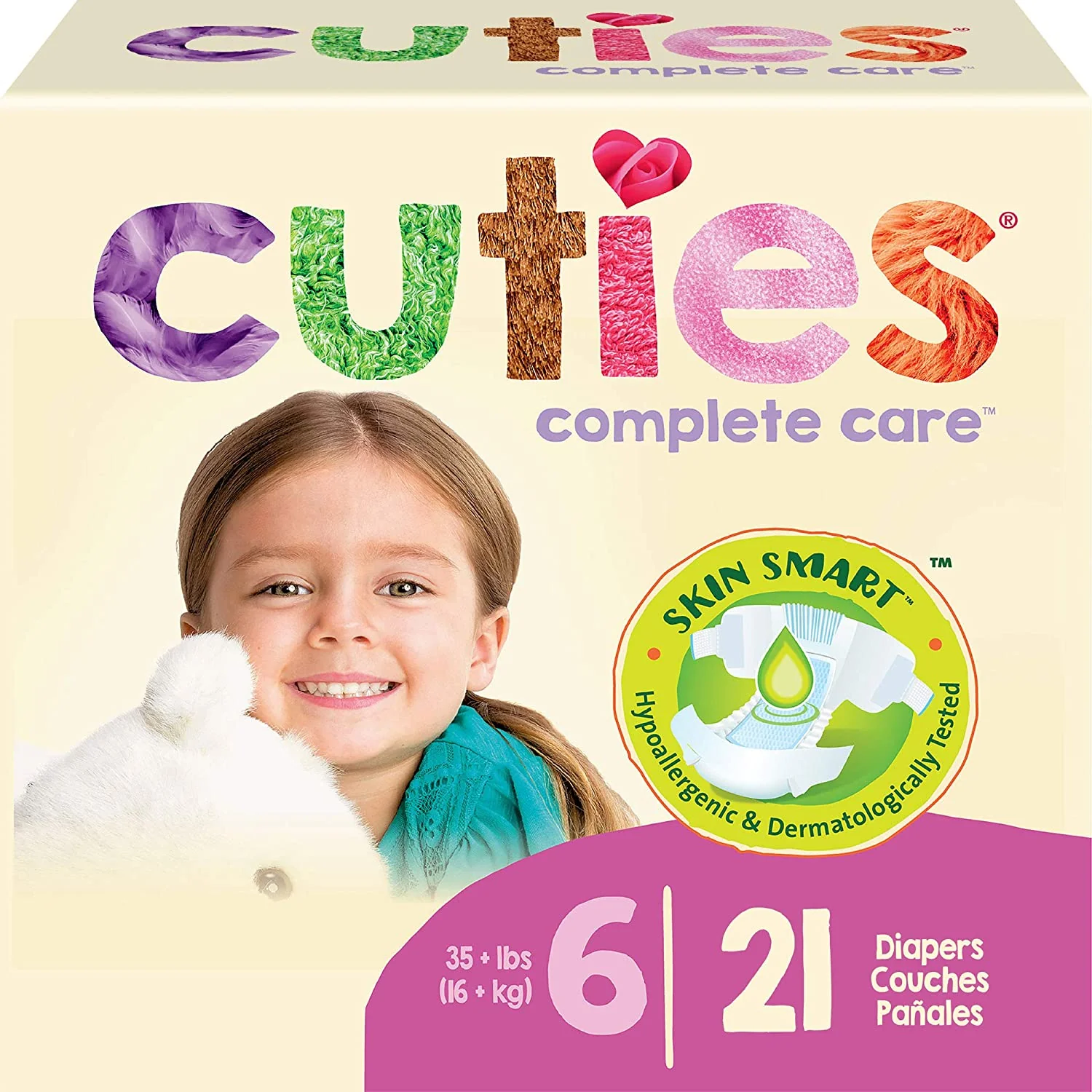 Cuties Complete Care Diapers, Skin Smart, Absorbent, Hypoallergenic, Flexible and Secure Tabs, Comes in Multiple Sizes - Image 15