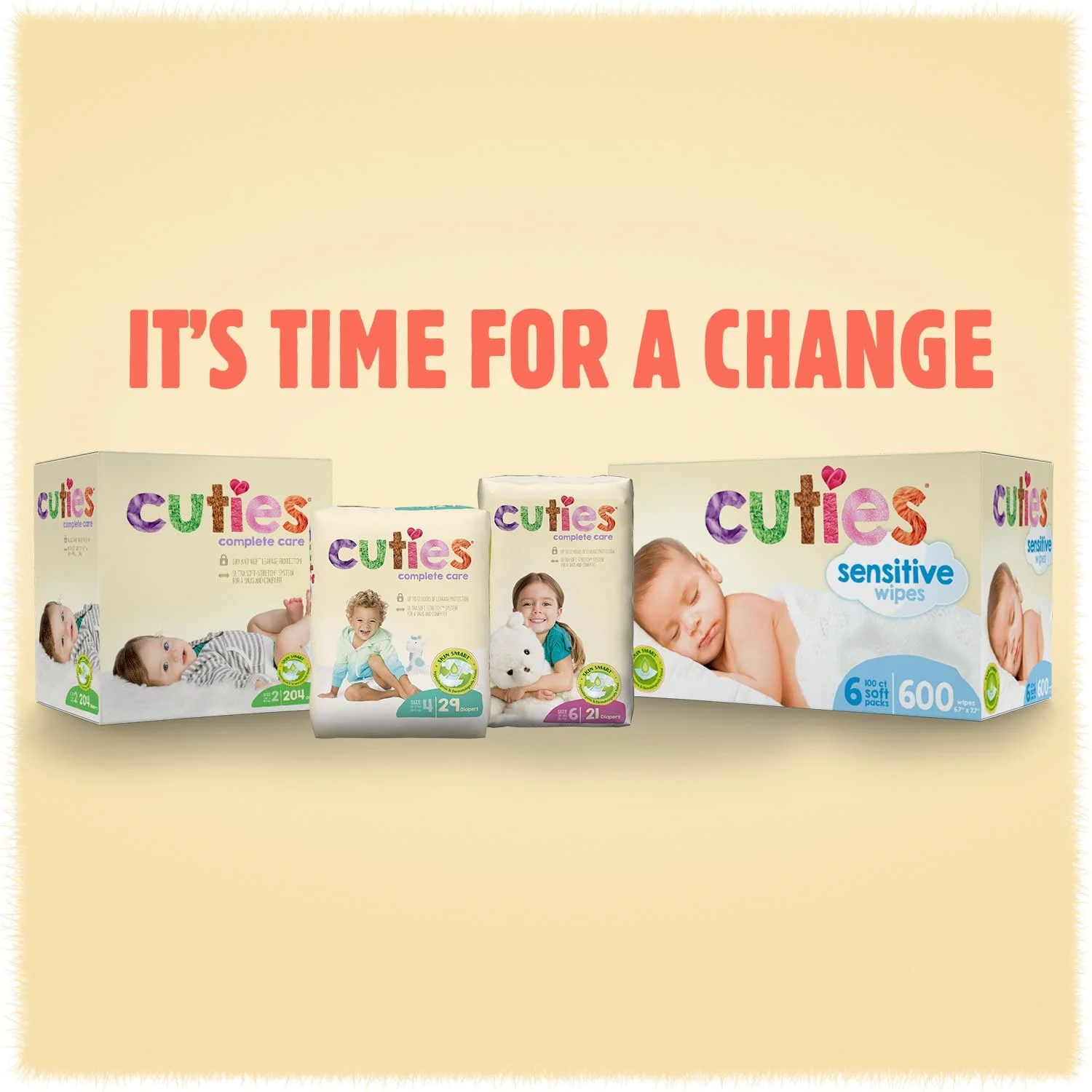 Cuties Complete Care Diapers, Skin Smart, Absorbent, Hypoallergenic, Flexible and Secure Tabs, Comes in Multiple Sizes - Image 21
