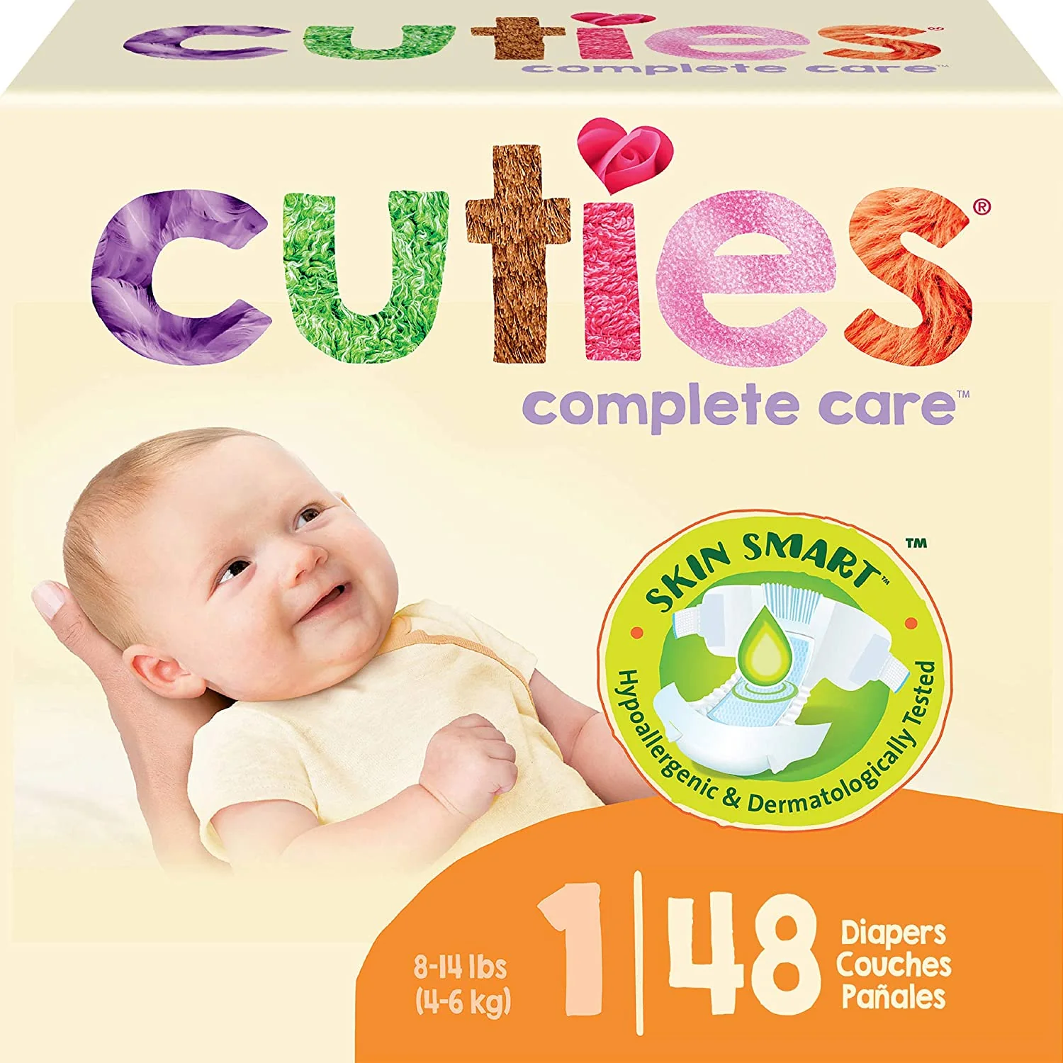 Cuties Complete Care Diapers, Skin Smart, Absorbent, Hypoallergenic, Flexible and Secure Tabs, Comes in Multiple Sizes - Image 27