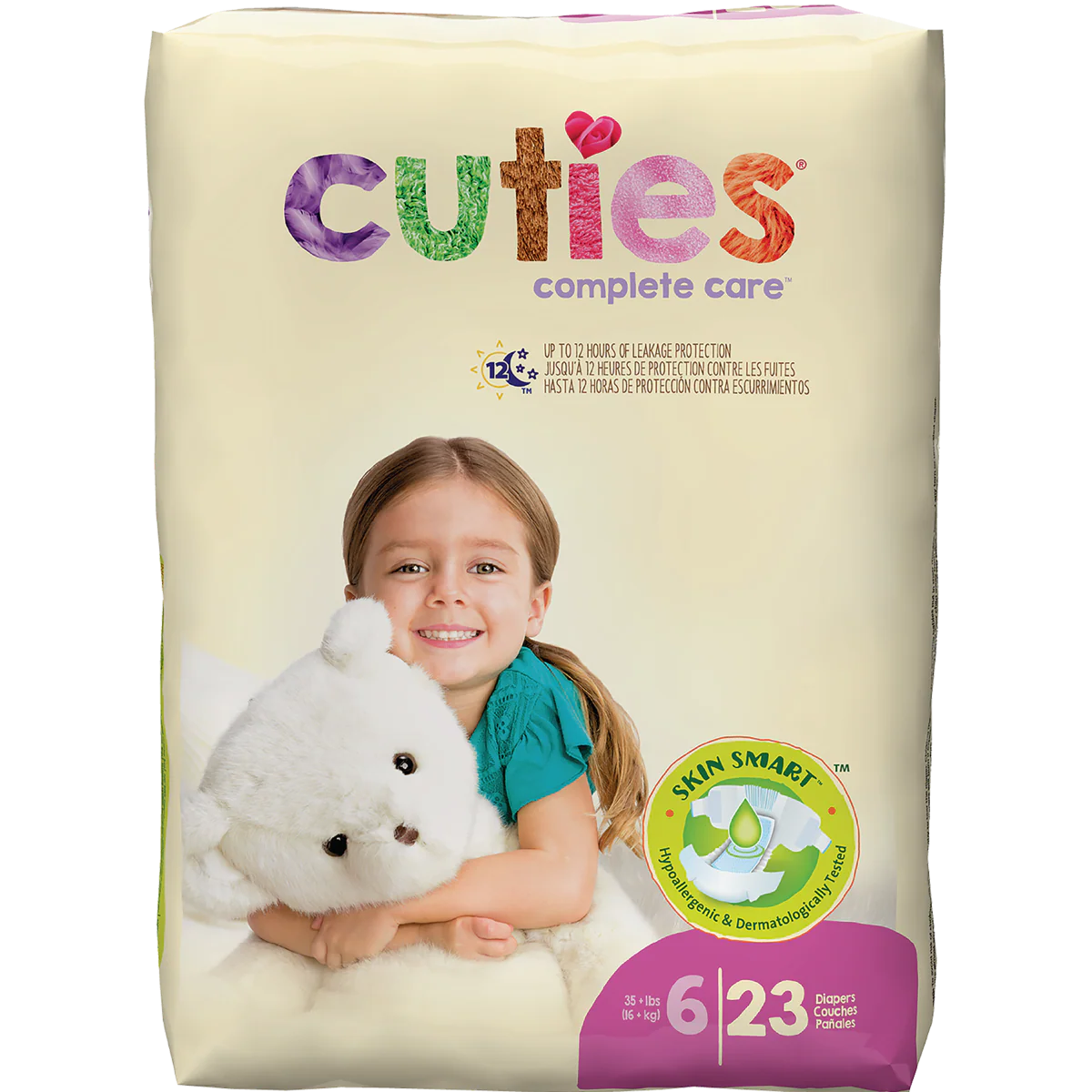 Cuties Complete Care Diapers, Skin Smart, Absorbent, Hypoallergenic, Flexible and Secure Tabs, Comes in Multiple Sizes - Image 59