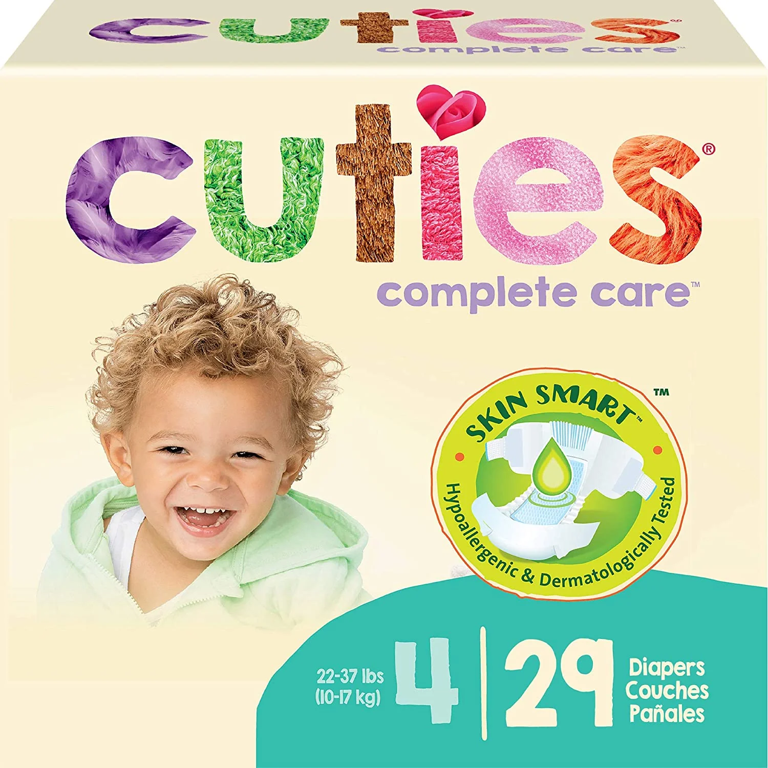 Cuties Complete Care Diapers, Skin Smart, Absorbent, Hypoallergenic, Flexible and Secure Tabs, Comes in Multiple Sizes - Image 83