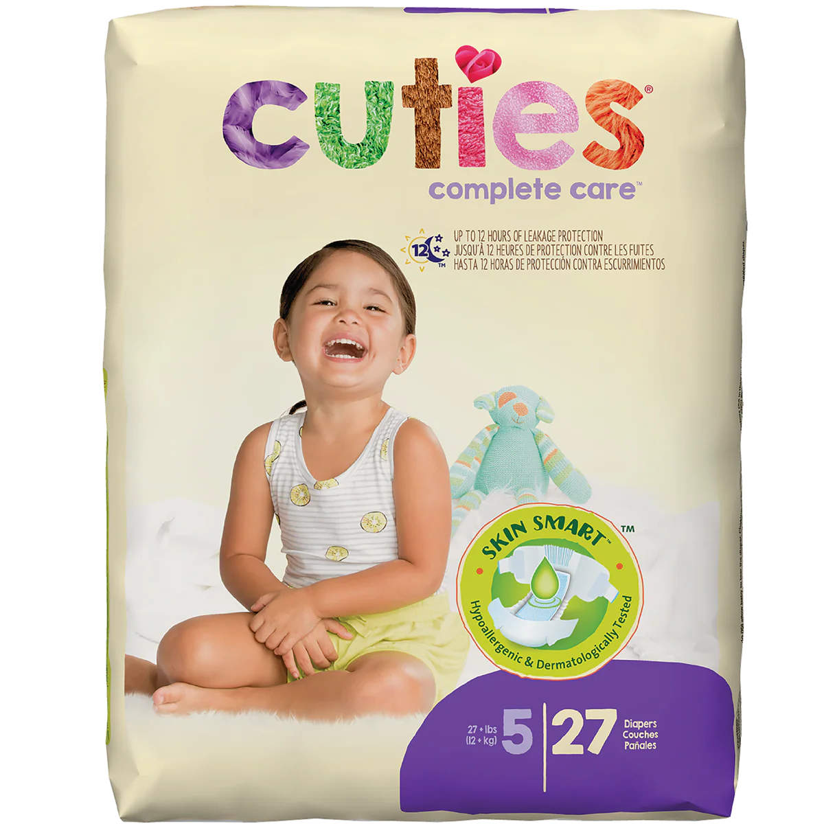 Cuties Complete Care Diapers, Skin Smart, Absorbent, Hypoallergenic, Flexible and Secure Tabs, Comes in Multiple Sizes - Image 89