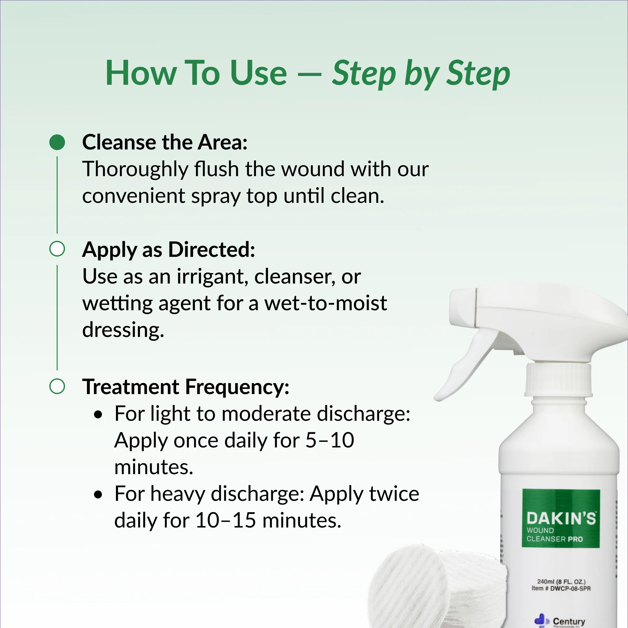 Dakin's Wound Cleanser Pro 0.125% Sodium Hypochlorite Solution for Acute or Chronic Wounds, Antimicrobial No-Rinse Formula, Gentle on Skin, Alcohol Free Wound Therapy - Image 13