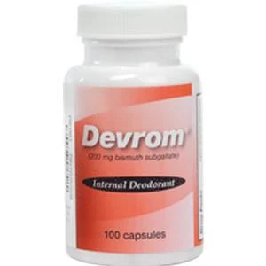 Devrom Capsules Internal Deodorant, Lactose-free 100 per Bottle