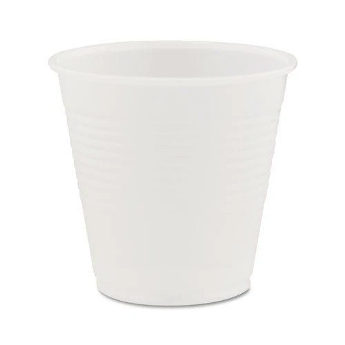 Disposable Cold Plastic Drinking Cups, Translucent, Case of 2500