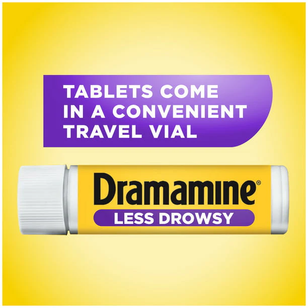 Dramamine All Day Less Drowsy, Motion Sickness Relief, 8 Count - Image 3