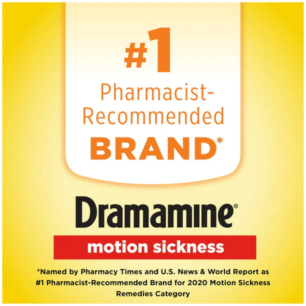 Dramamine All Day Less Drowsy, Motion Sickness Relief, 8 Count - Image 4