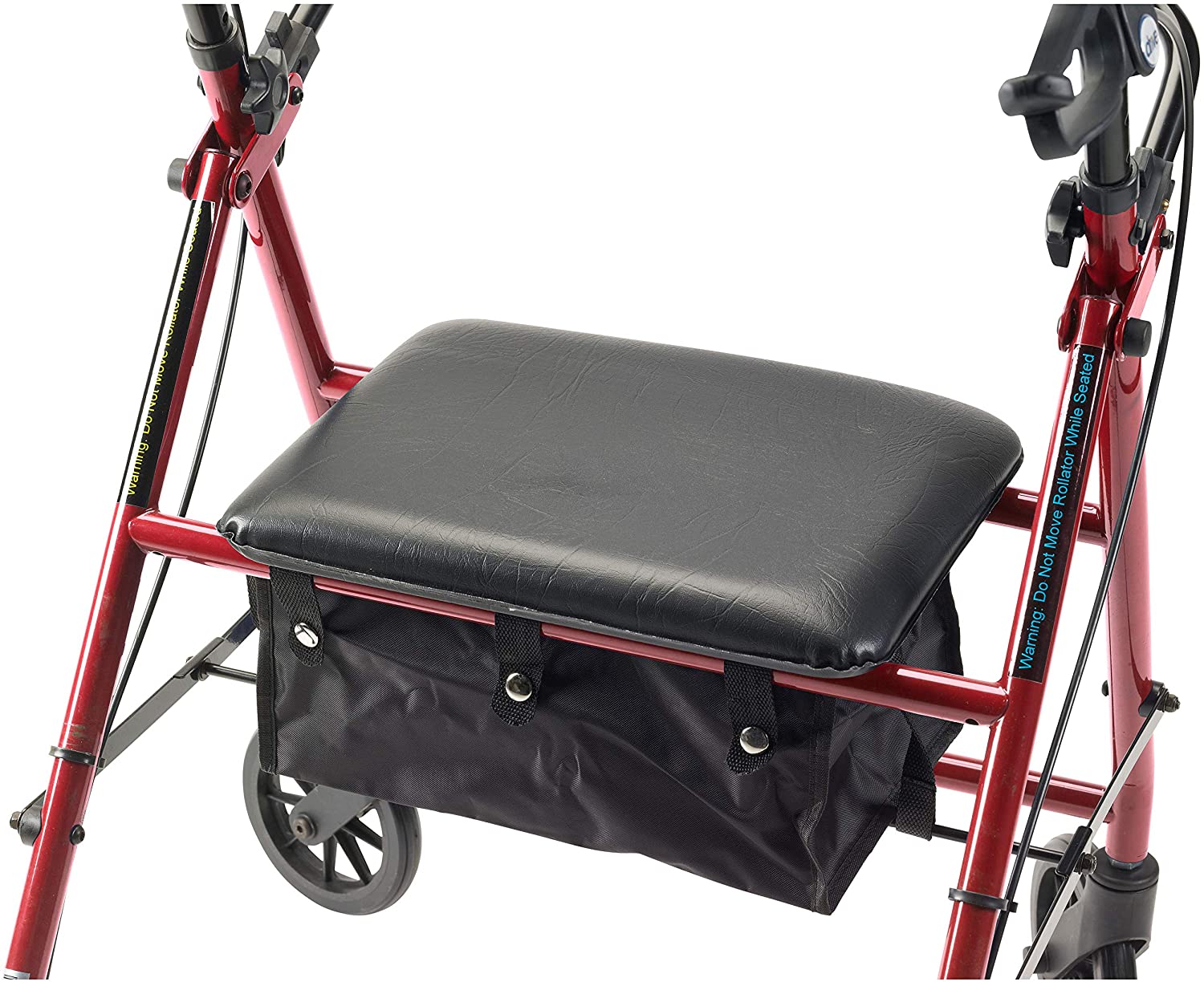 Drive 4 Wheel Rollator, Red, 1 Each - Image 2