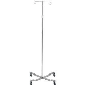 Drive Medical Economy Removable Top IV Pole: 1 Count, Silver Vein, 40" - 82" (Adjustable Height)