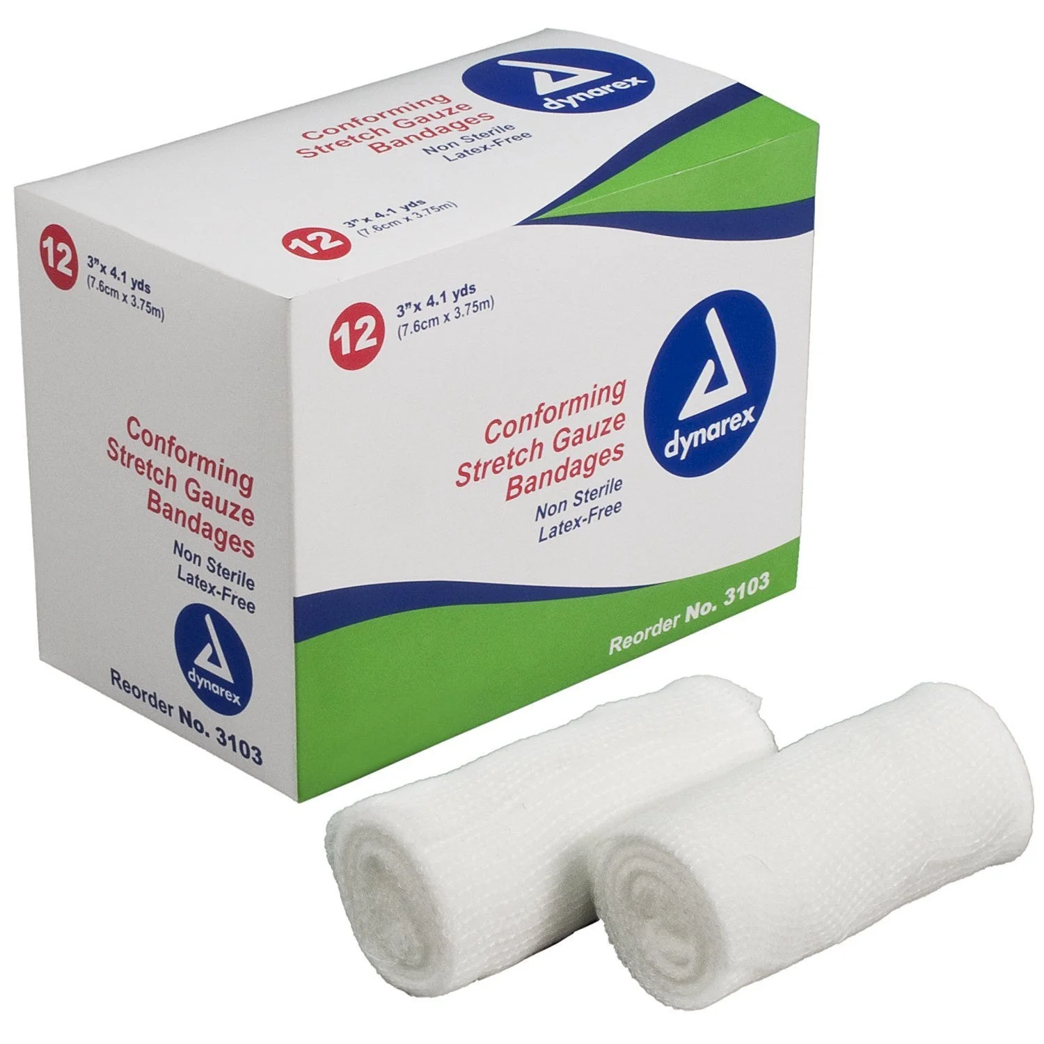Dynarex 3103 Conforming Bandage Case of 96