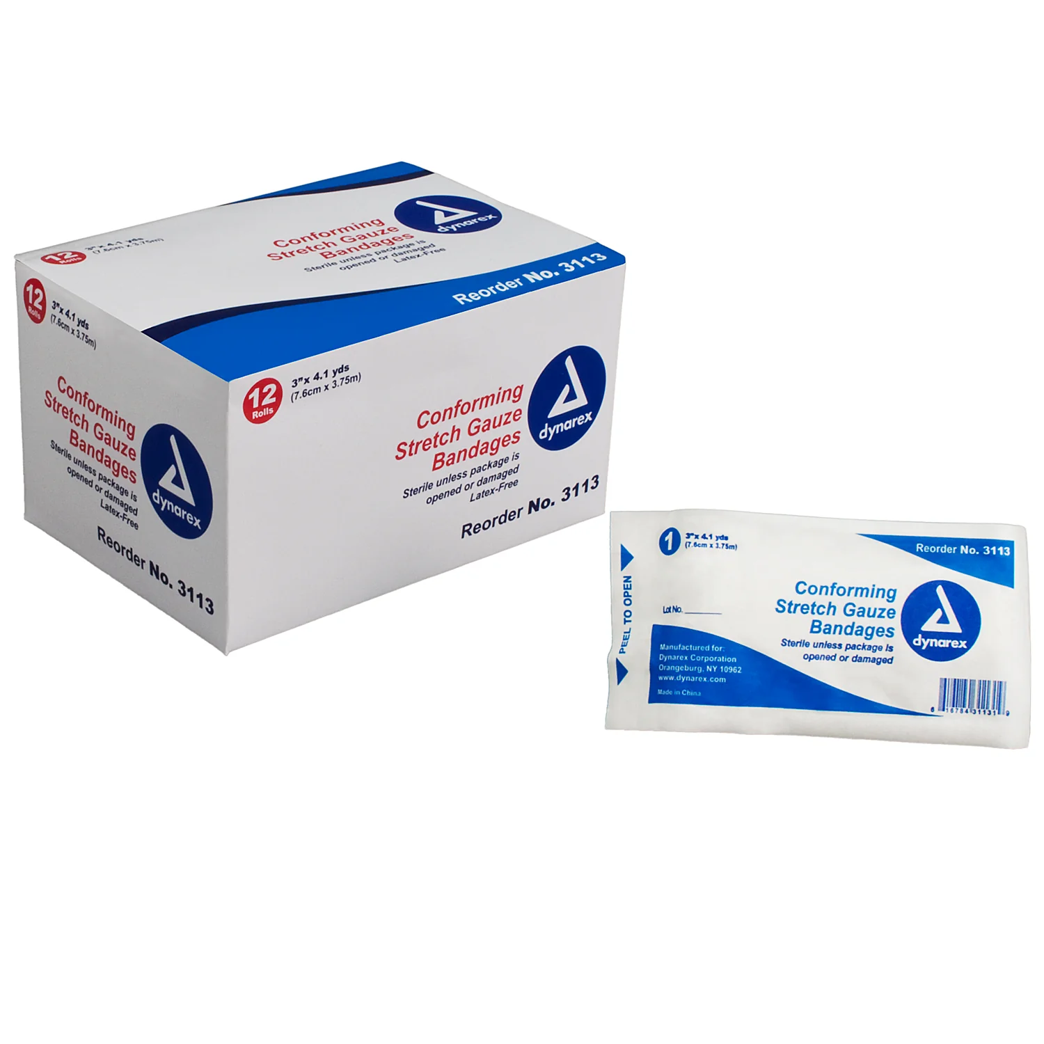 Dynarex 3113 Conforming Bandage 1 Each