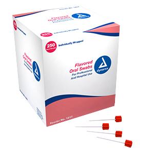 Dynarex Lemon Glycerine Swabstick Foam Tip Pack of 3 Swabs